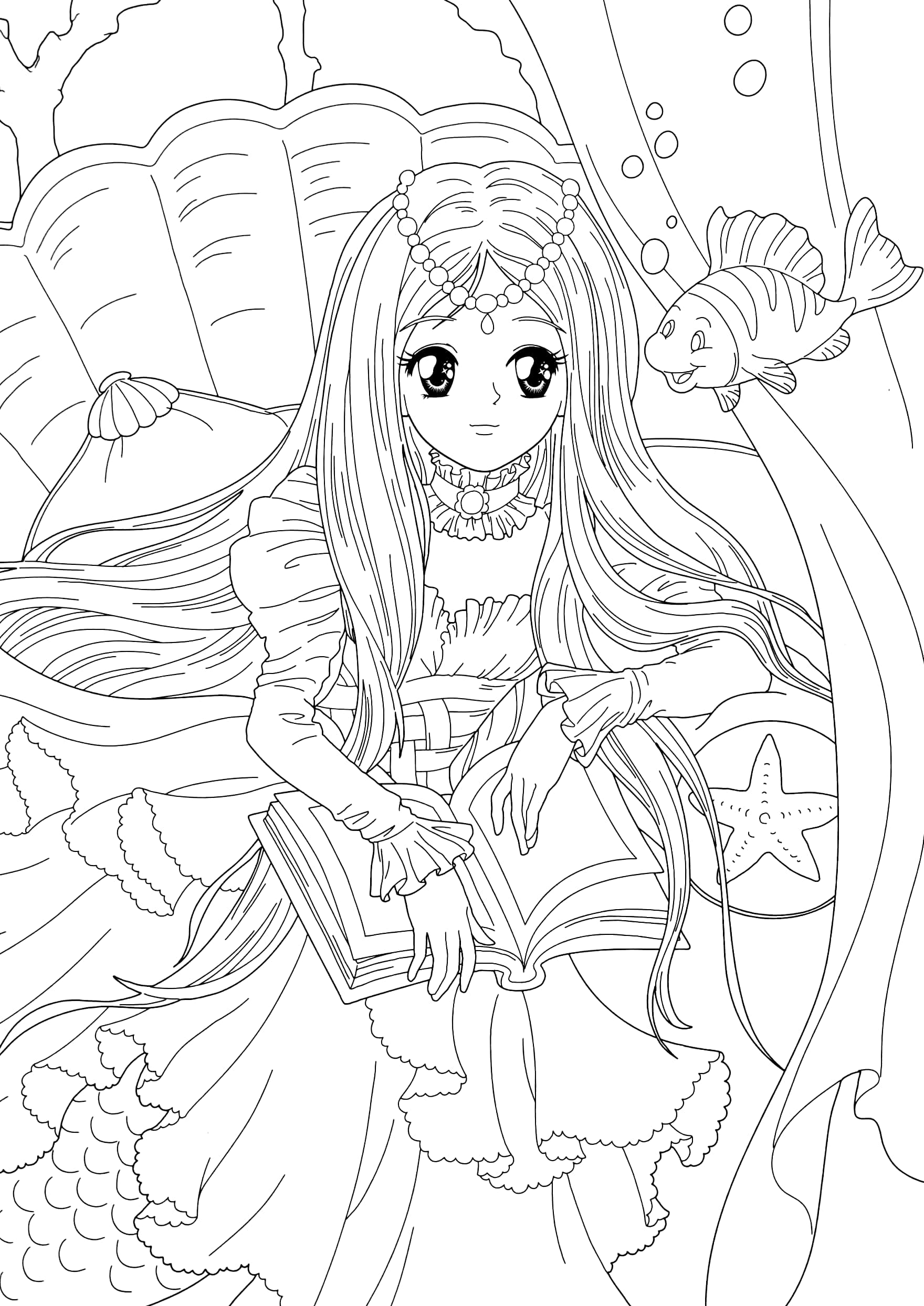 tô màu công chúa - nàng tiên cá - Ảnh 4
