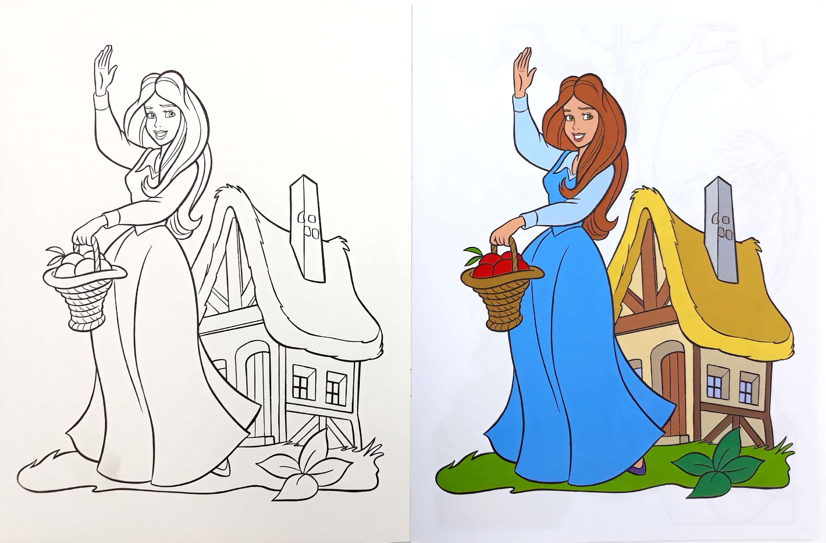 tô màu công chúa - người đẹp và con thú - Ảnh 2