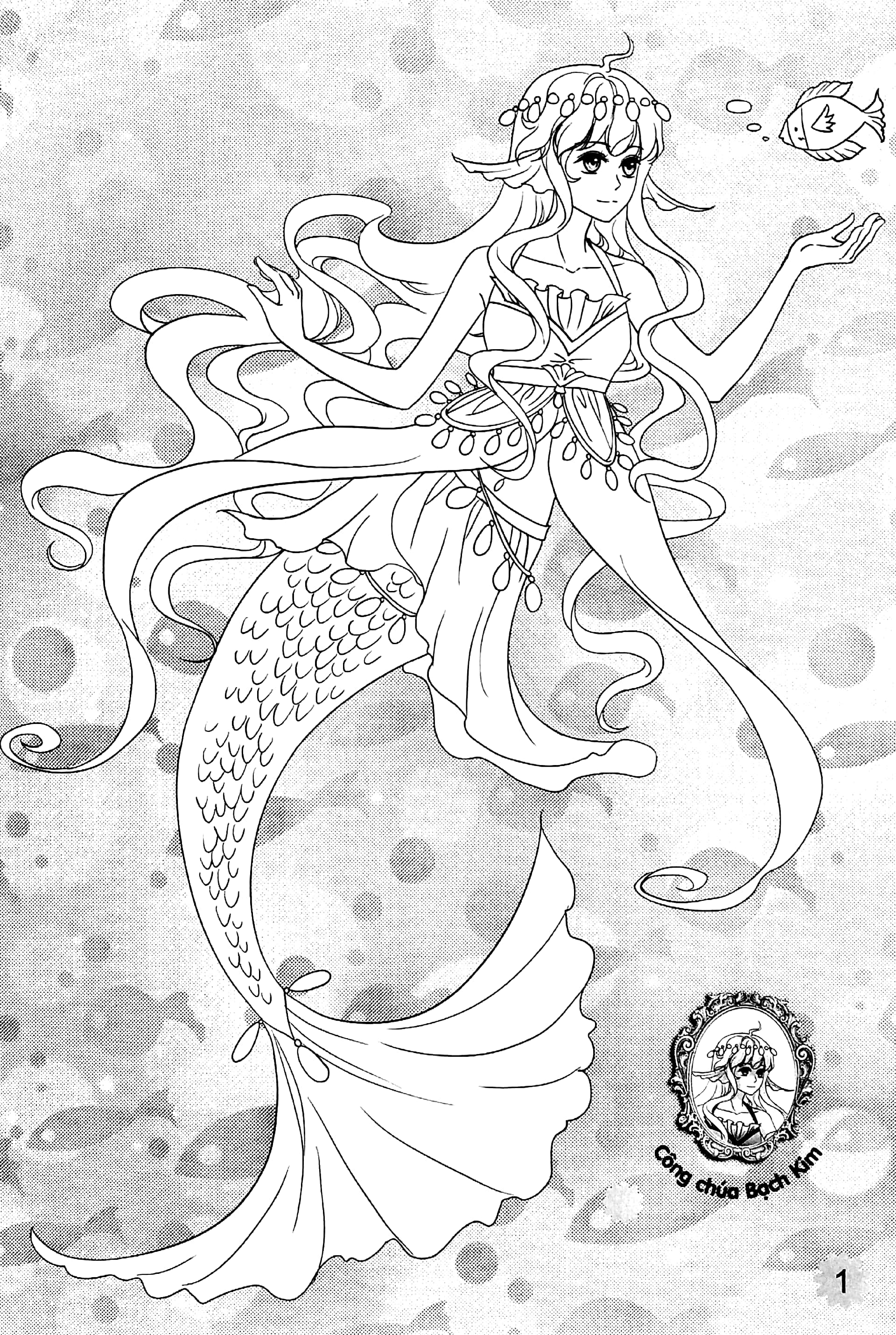 tô màu công chúa sáng tạo - những nàng công chúa đại dương - Ảnh 3