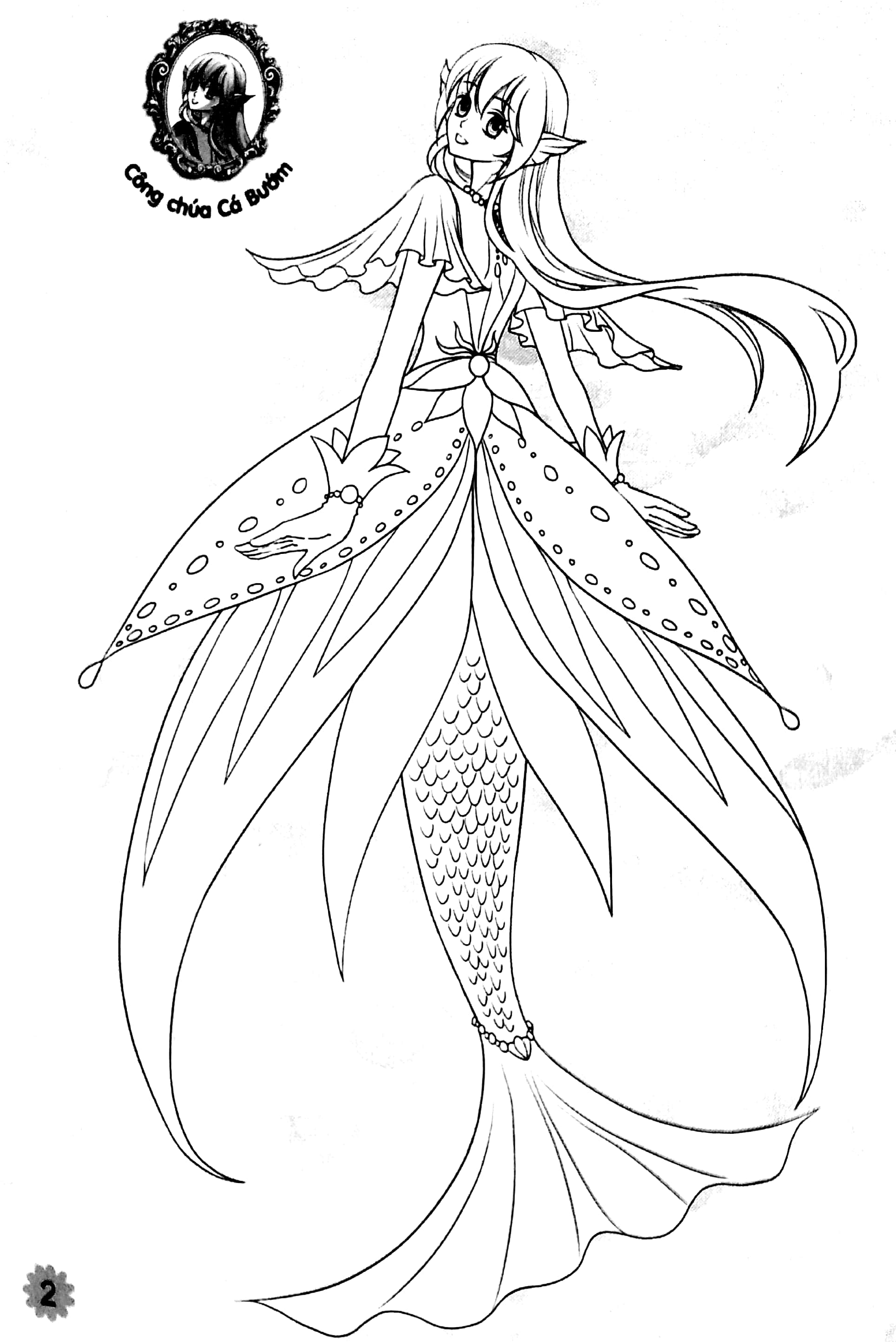 tô màu công chúa sáng tạo - những nàng công chúa đại dương - Ảnh 4