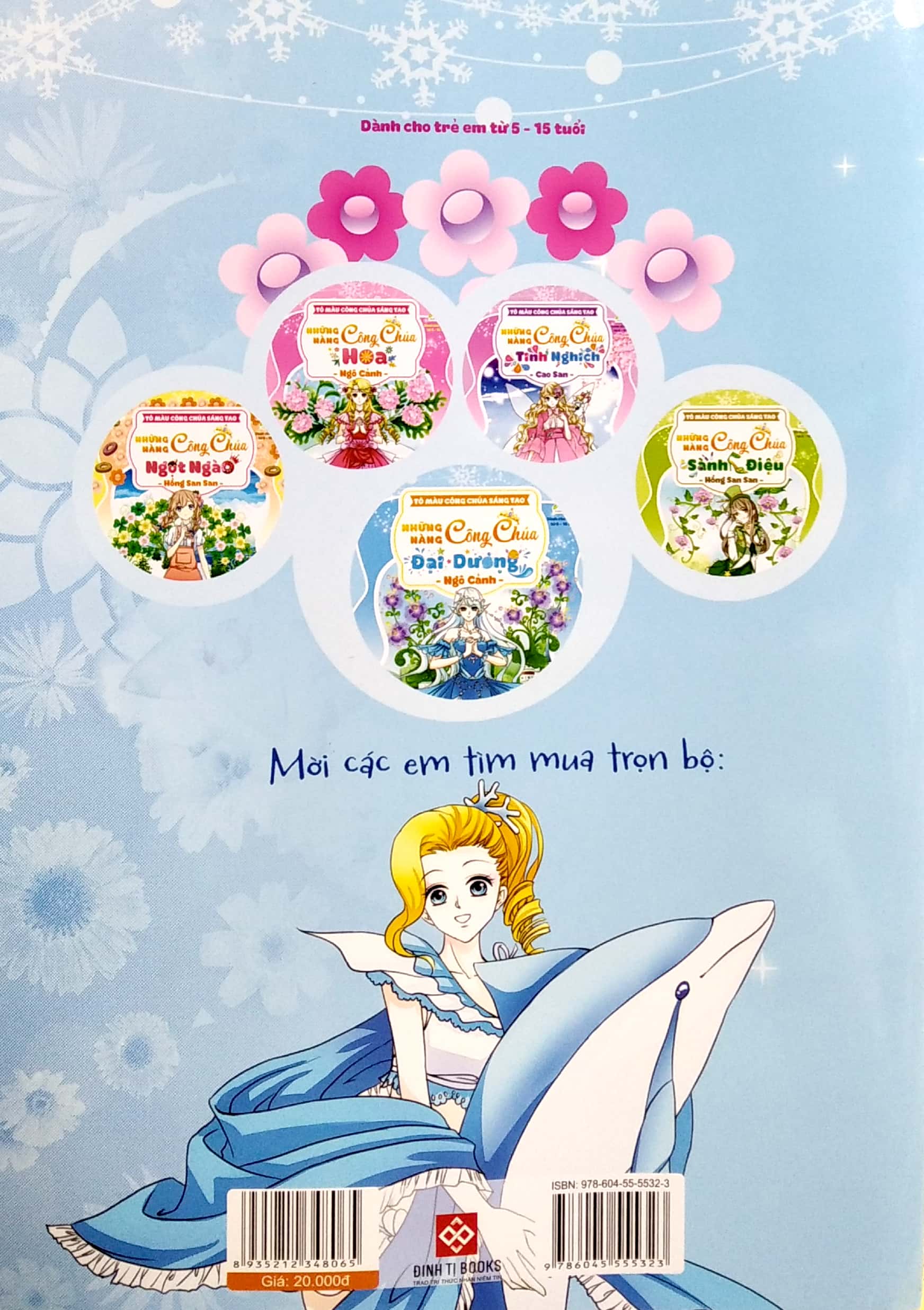 tô màu công chúa sáng tạo - những nàng công chúa đại dương - Ảnh 6