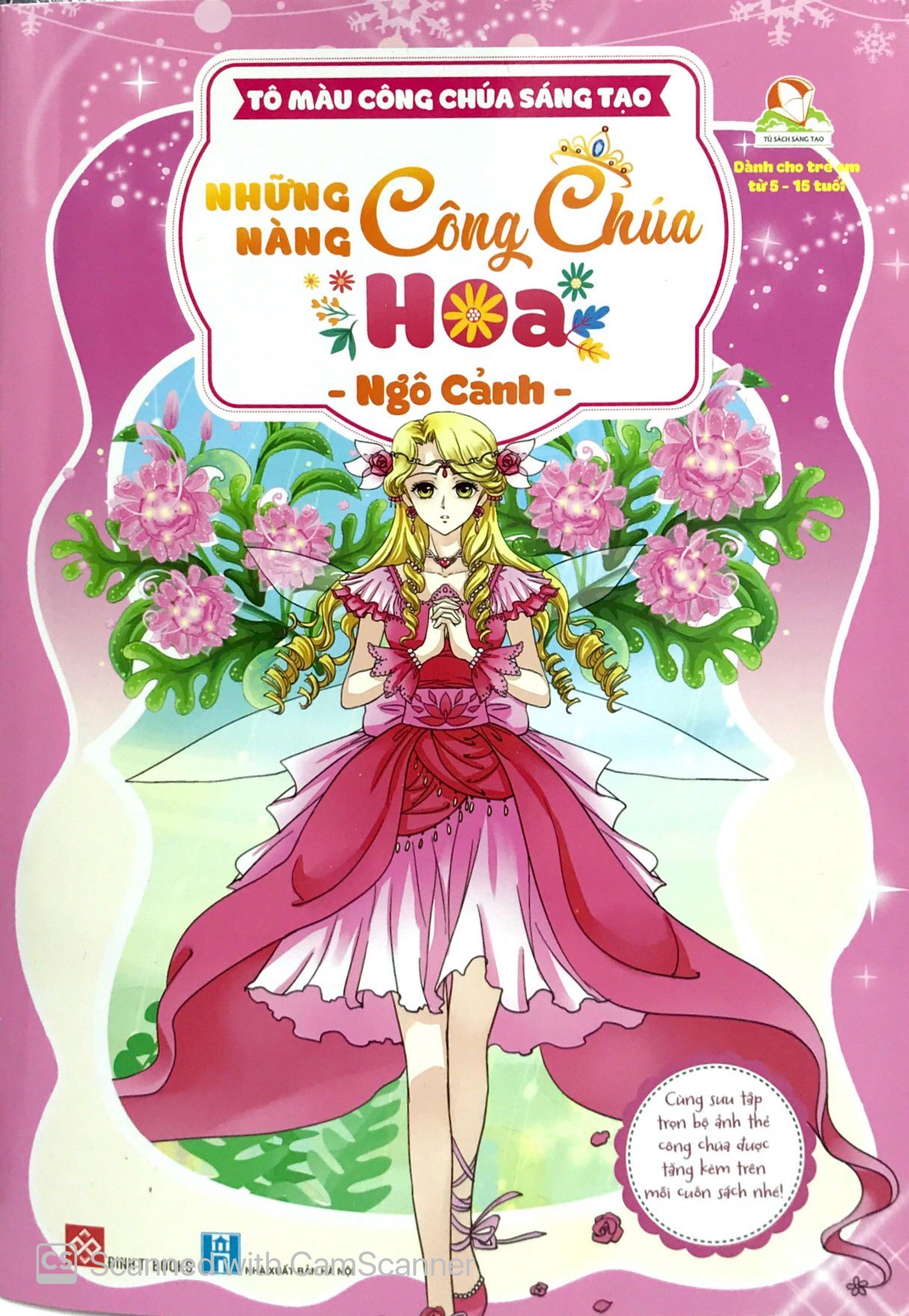tô màu công chúa sáng tạo - những nàng công chúa hoa - Ảnh 2