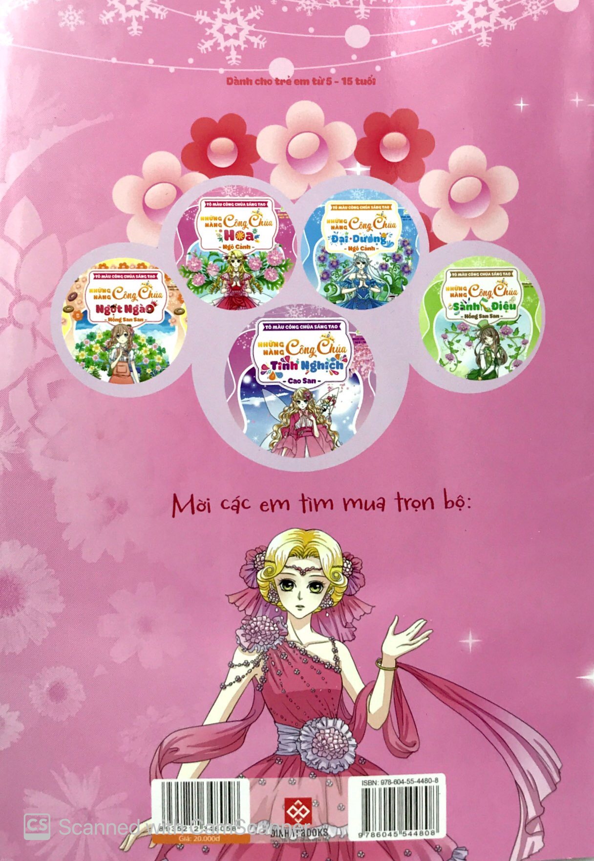 tô màu công chúa sáng tạo - những nàng công chúa hoa - Ảnh 7