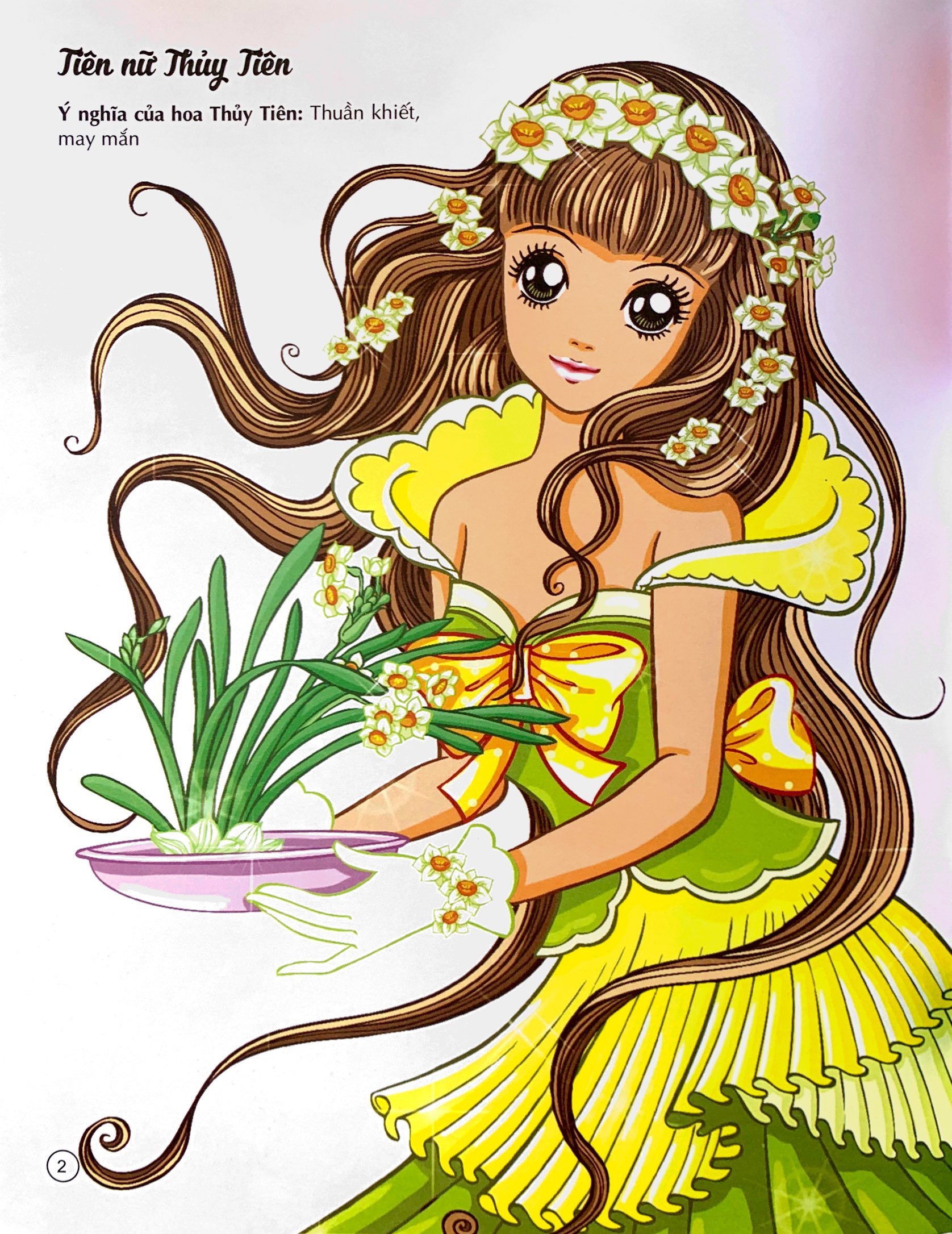 tô màu công chúa - tiên nữ các loài hoa - Ảnh 4