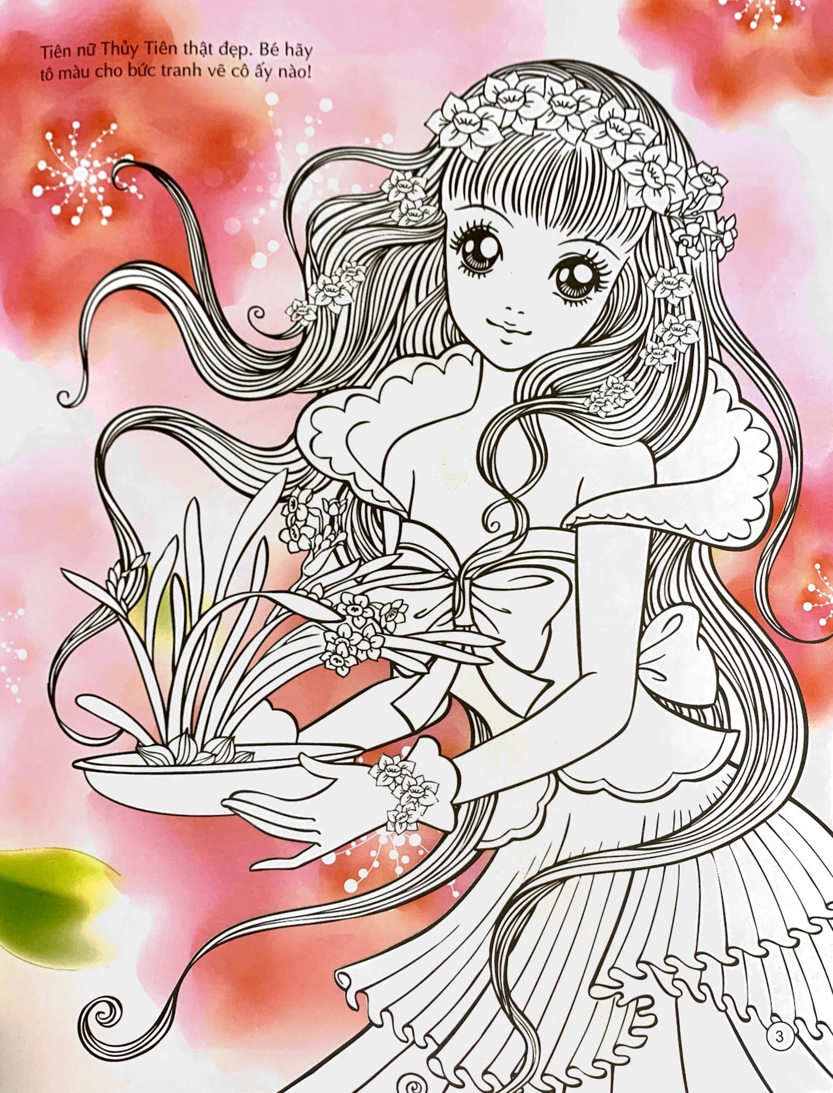 tô màu công chúa - tiên nữ các loài hoa - Ảnh 5