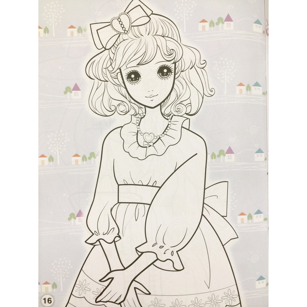 tô màu công chúa xinh đẹp - công chúa đồng quê - Ảnh 3