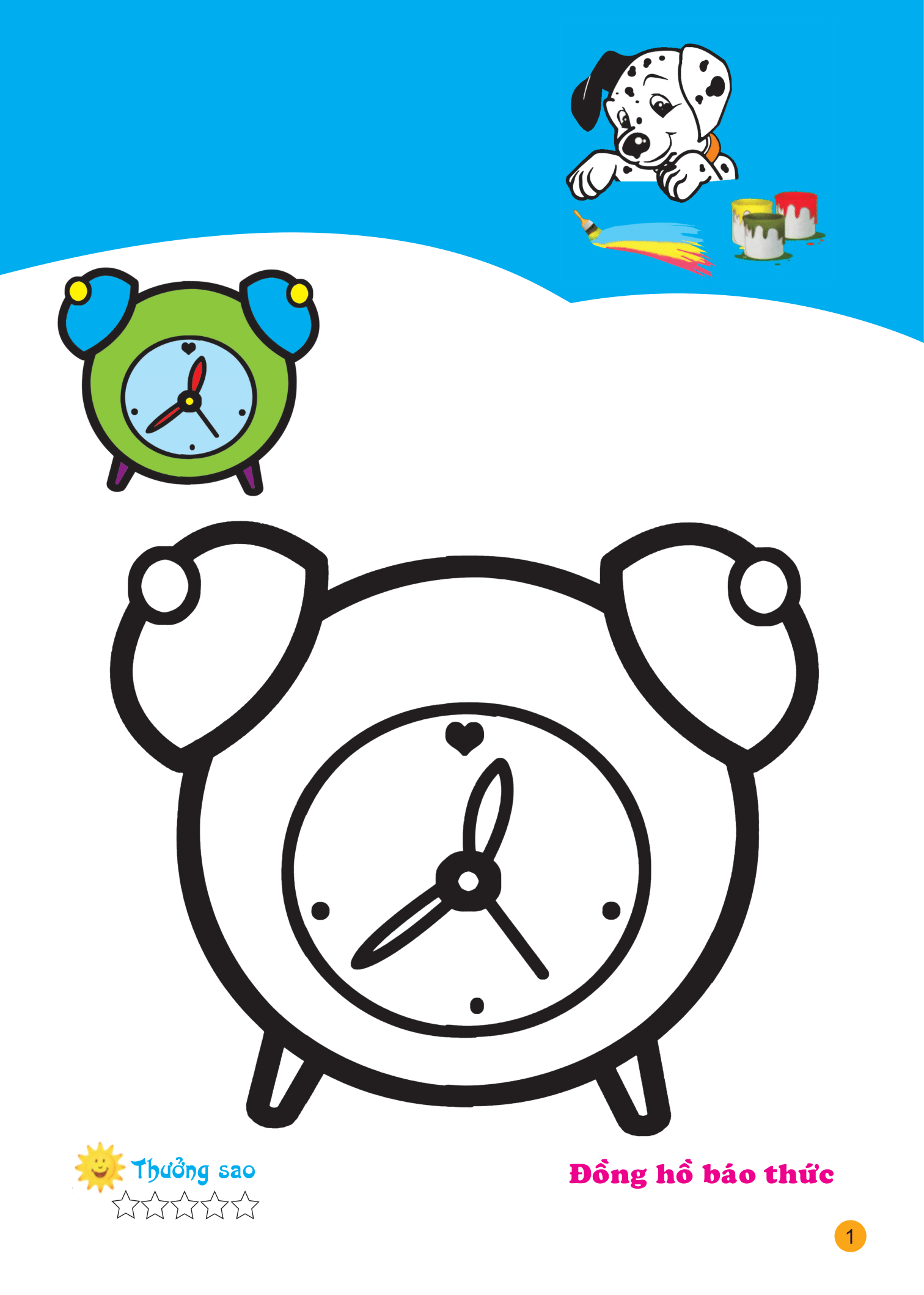 tô màu cùng cún con - tô màu đồ dùng học tập và đồ dùng hằng ngày - Ảnh 2