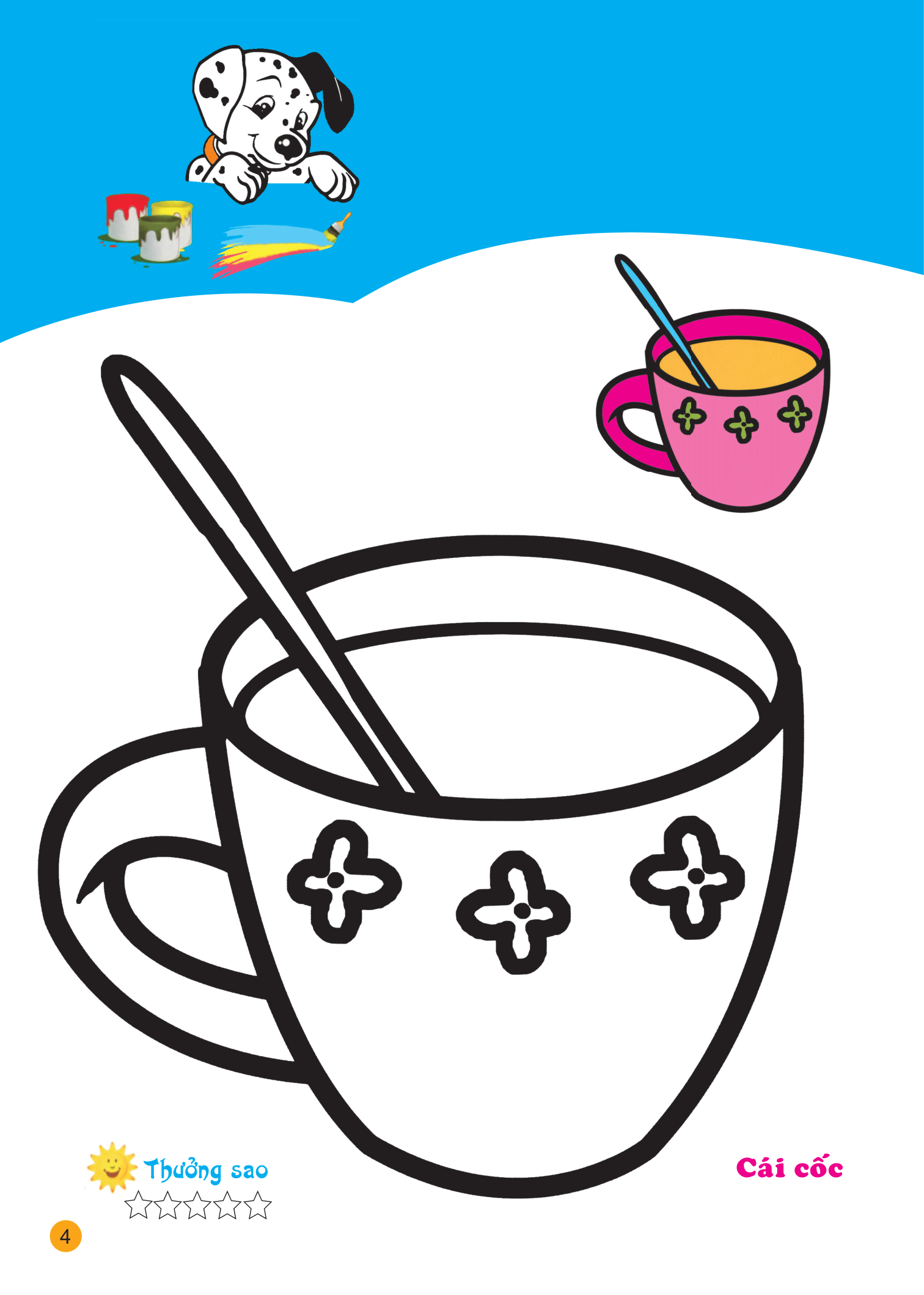 tô màu cùng cún con - tô màu đồ dùng học tập và đồ dùng hằng ngày - Ảnh 5