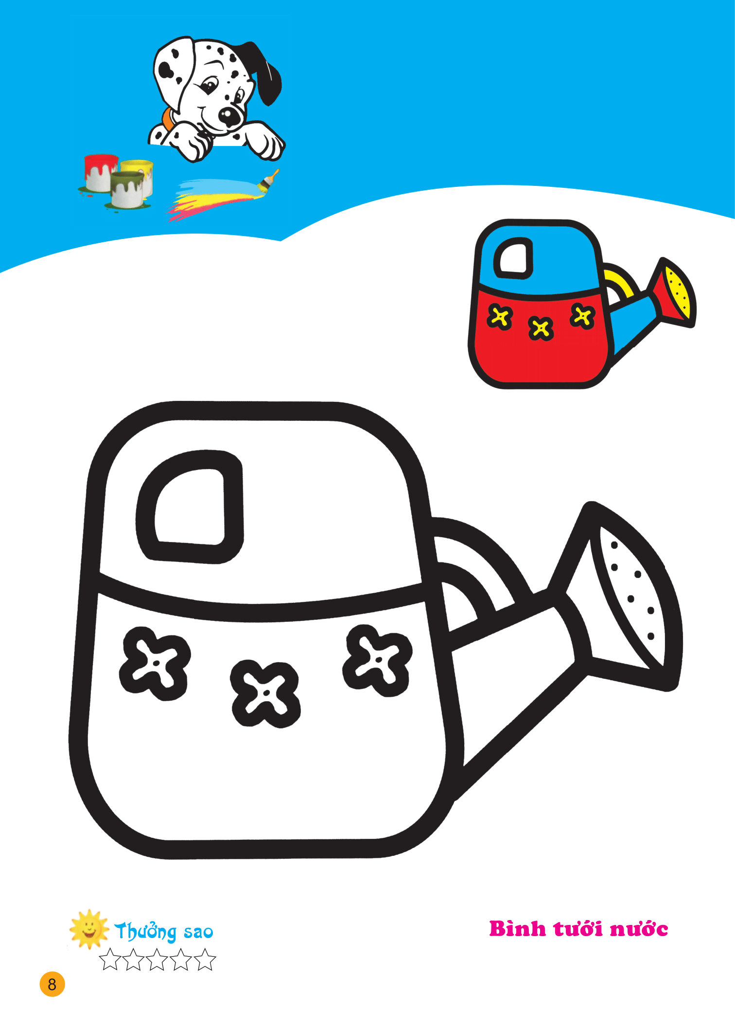 tô màu cùng cún con - tô màu đồ dùng học tập và đồ dùng hằng ngày - Ảnh 9