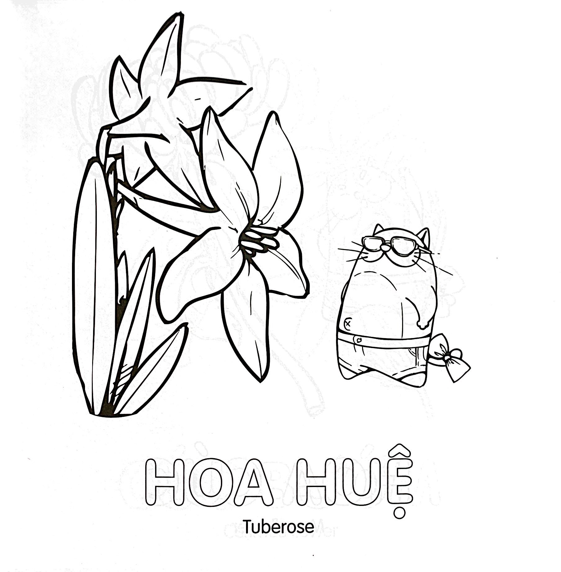 Tô Màu Cùng Mèo Thông Thái - Song Ngữ Việt-Anh - Hoa (Dành Cho Trẻ Từ 3-5 Tuổi) - Ảnh 5