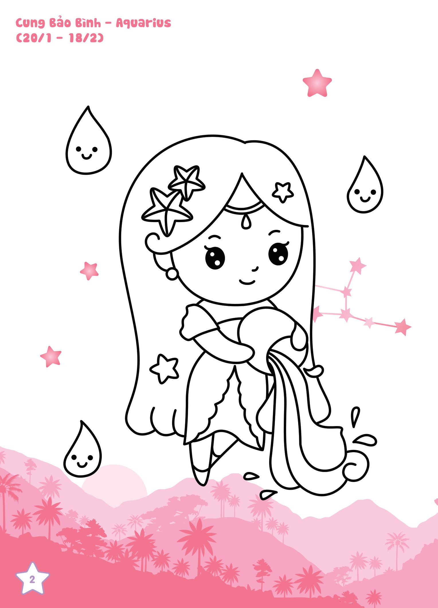tô màu diệu kỳ - bí mật 12 chòm sao (dành cho bé gái năng động) - Ảnh 3