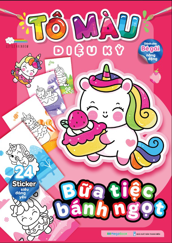 tô màu diệu kỳ - bữa tiệc bánh ngọt (dành cho bé gái năng động) - Ảnh 2