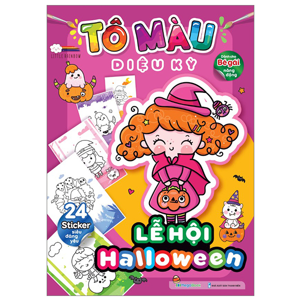 tô màu diệu kỳ - lễ hội halloween (dành cho bé gái năng động)