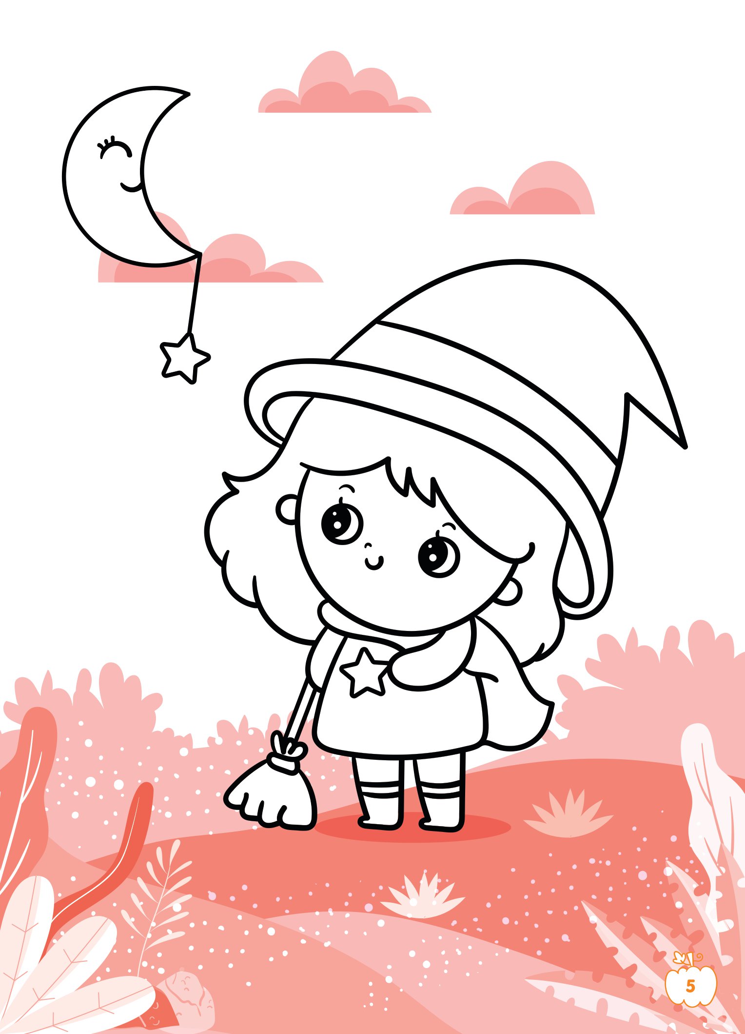 tô màu diệu kỳ - lễ hội halloween (dành cho bé gái năng động) - Ảnh 2