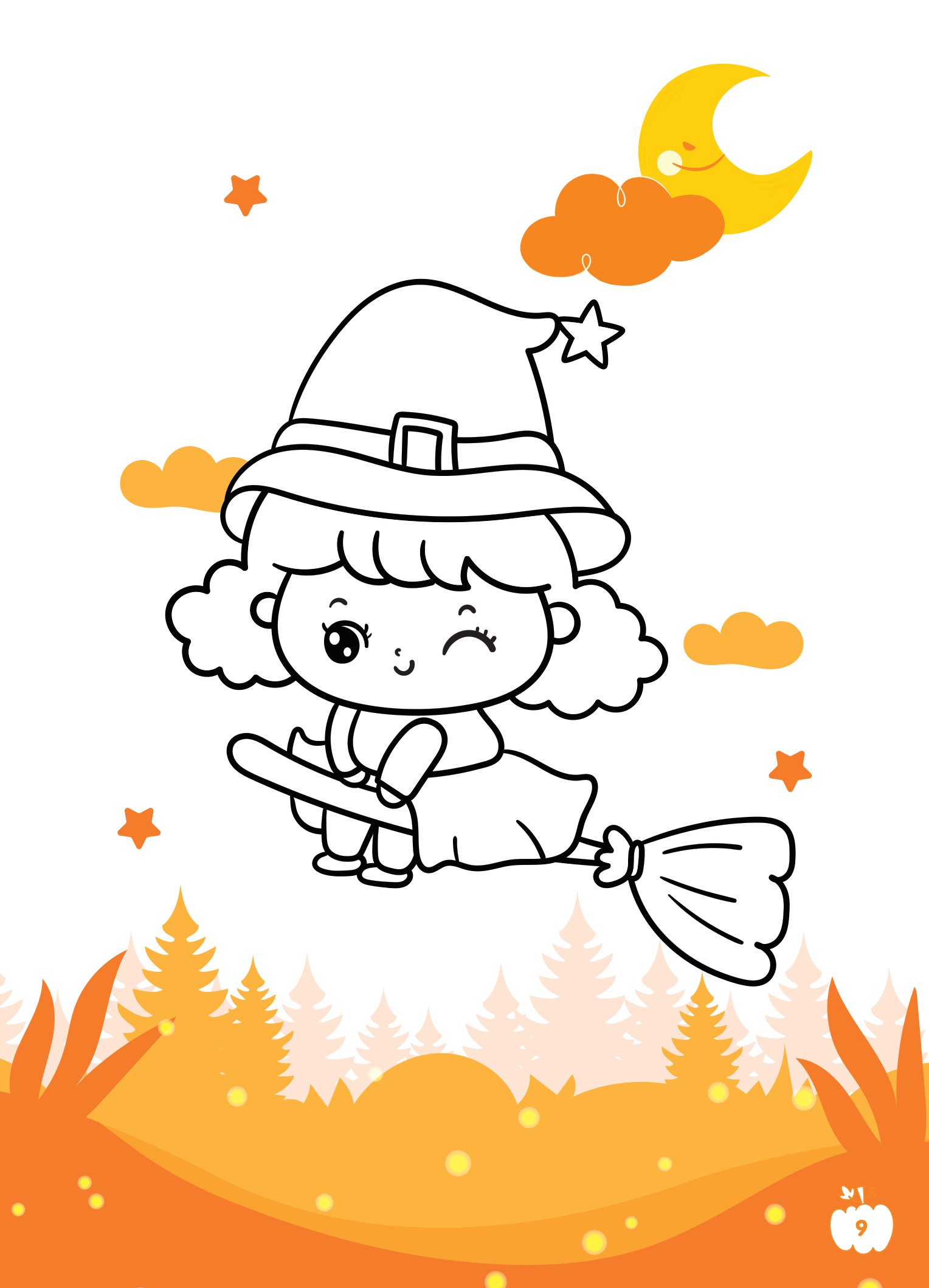 tô màu diệu kỳ - lễ hội halloween (dành cho bé gái năng động) - Ảnh 4