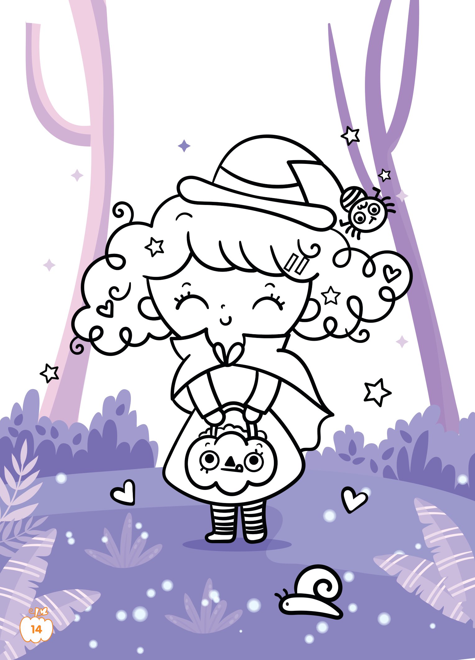 tô màu diệu kỳ - lễ hội halloween (dành cho bé gái năng động) - Ảnh 6