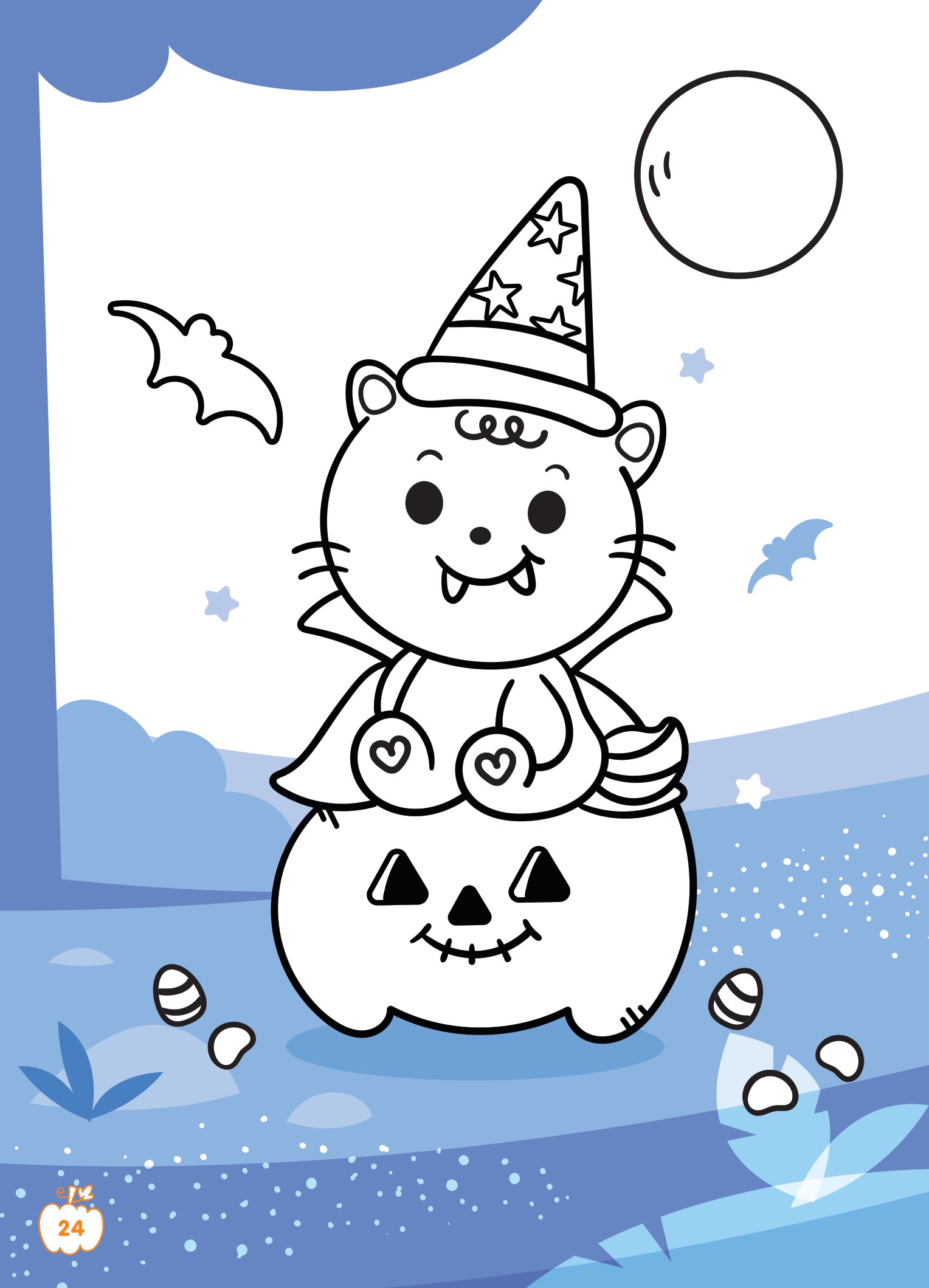 tô màu diệu kỳ - lễ hội halloween (dành cho bé gái năng động) - Ảnh 7