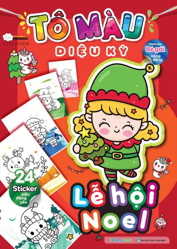 tô màu diệu kỳ - lễ hội noel (dành cho bé gái năng động) - Ảnh 2
