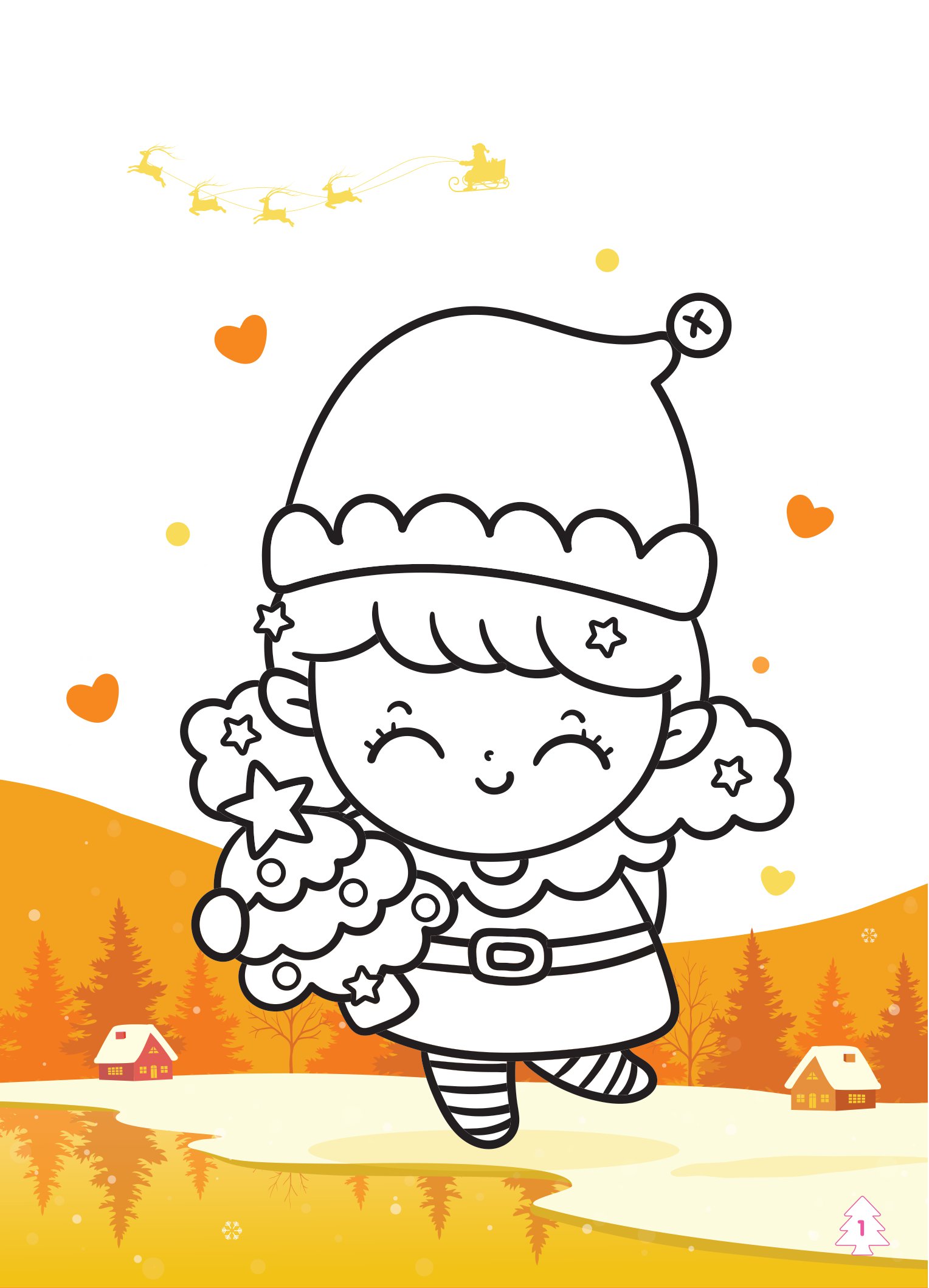 tô màu diệu kỳ - lễ hội noel (dành cho bé gái năng động) - Ảnh 3