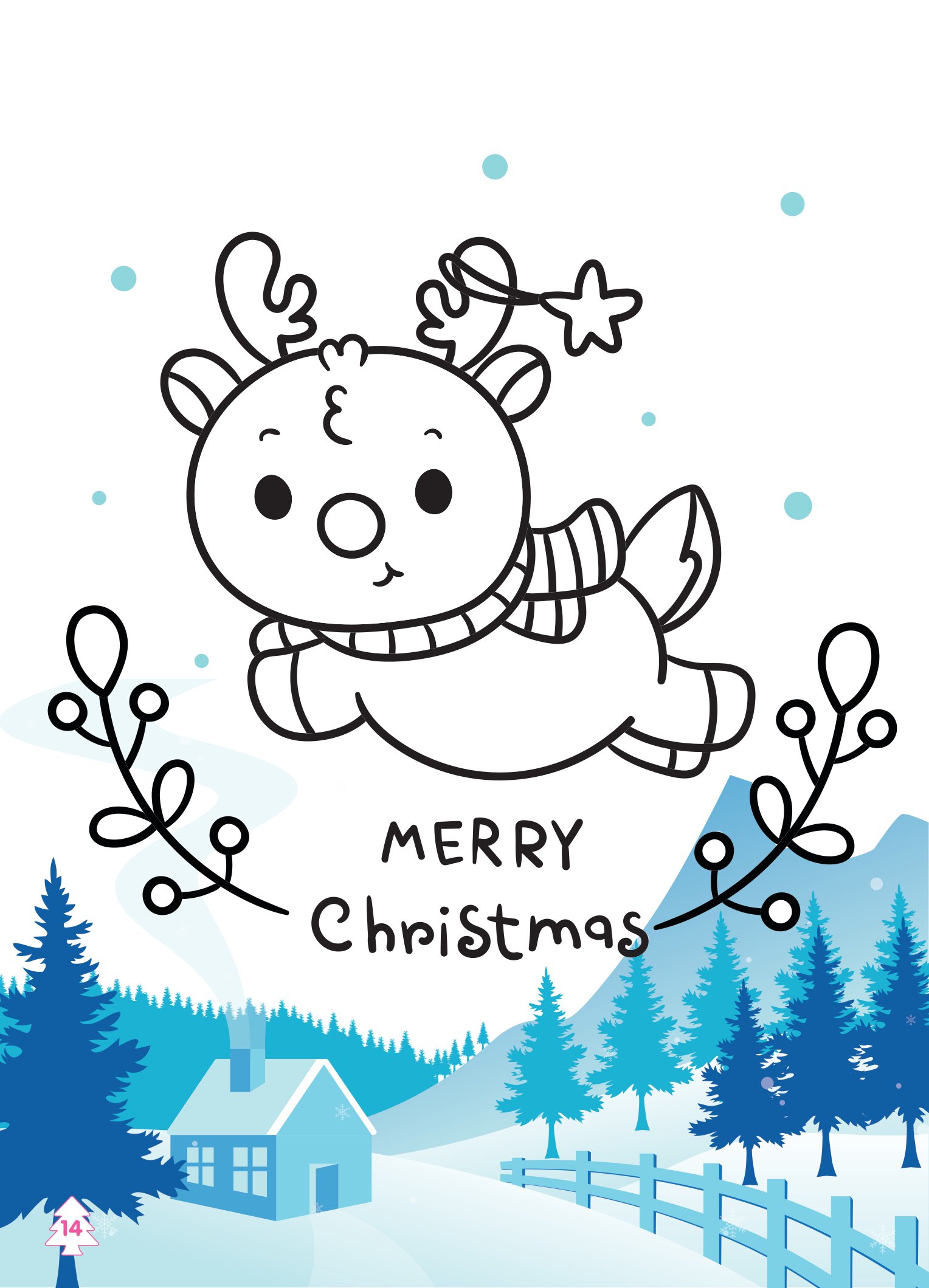 tô màu diệu kỳ - lễ hội noel (dành cho bé gái năng động) - Ảnh 7