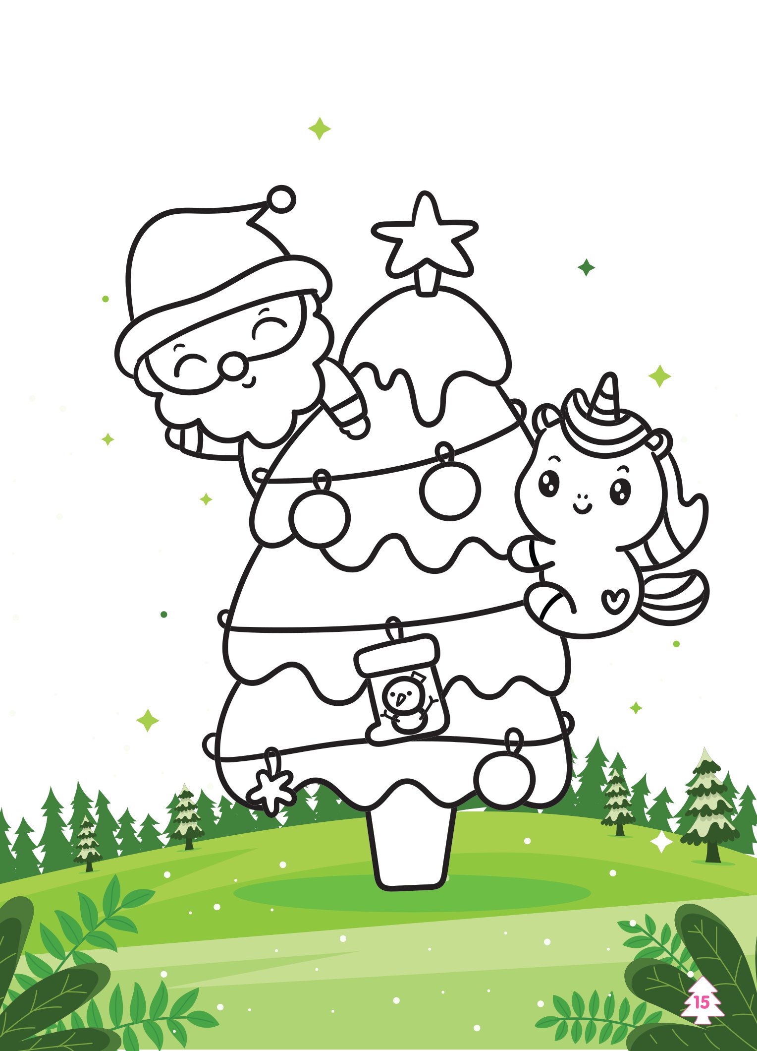 tô màu diệu kỳ - lễ hội noel (dành cho bé gái năng động) - Ảnh 8