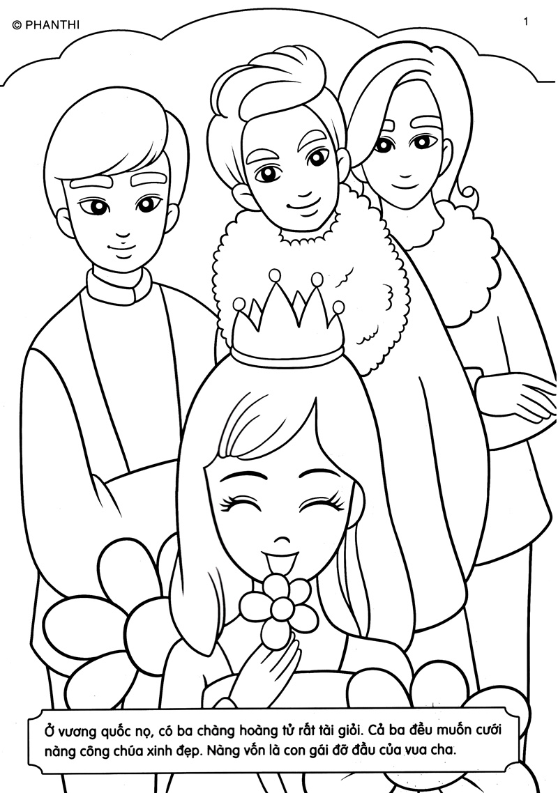 tô màu hoàng tử - ba chàng hoàng tử - Ảnh 4