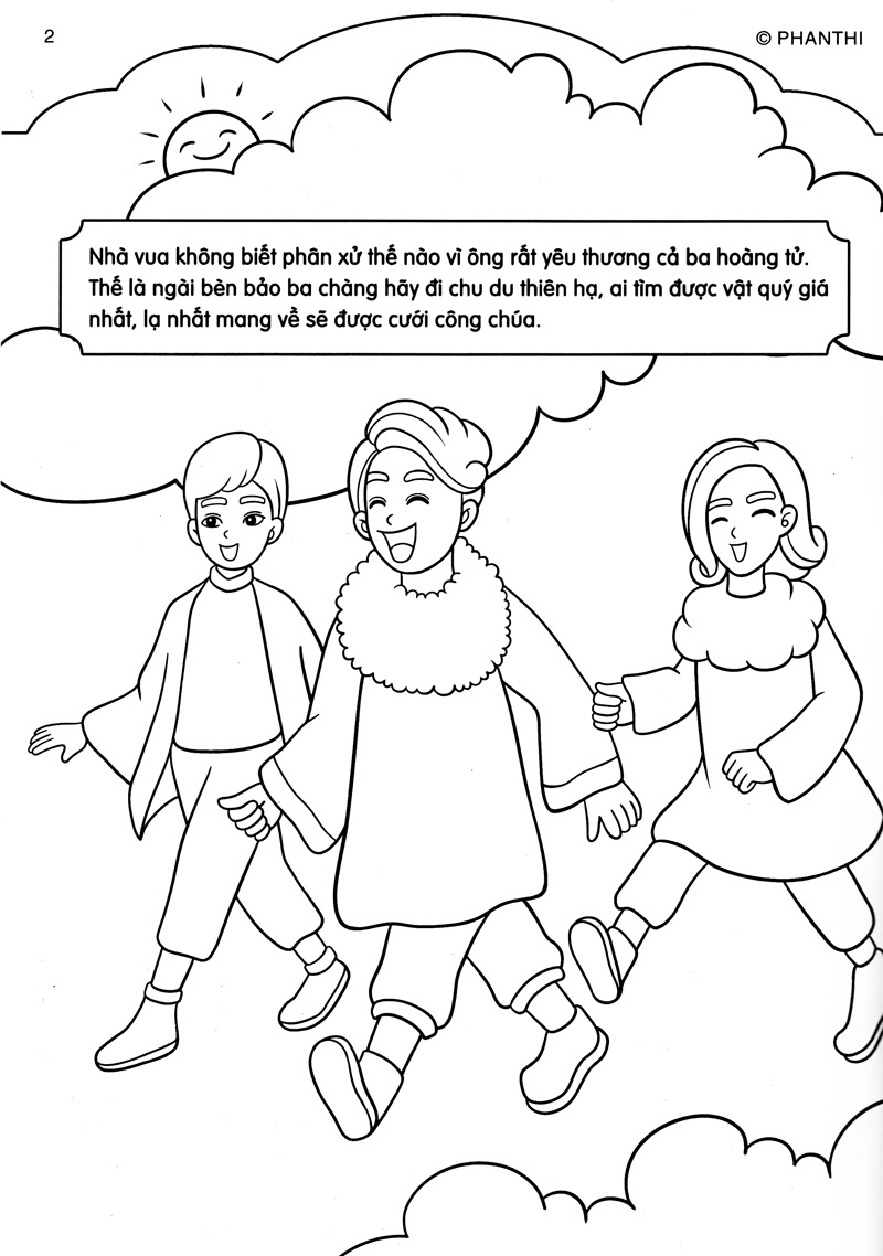 tô màu hoàng tử - ba chàng hoàng tử - Ảnh 5