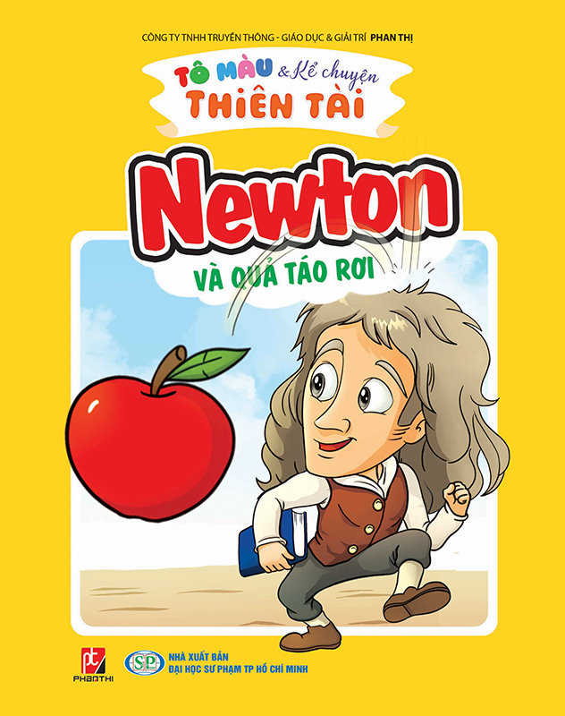 tô màu kể chuyện thiên tài - newton và quả táo rơi - Ảnh 2