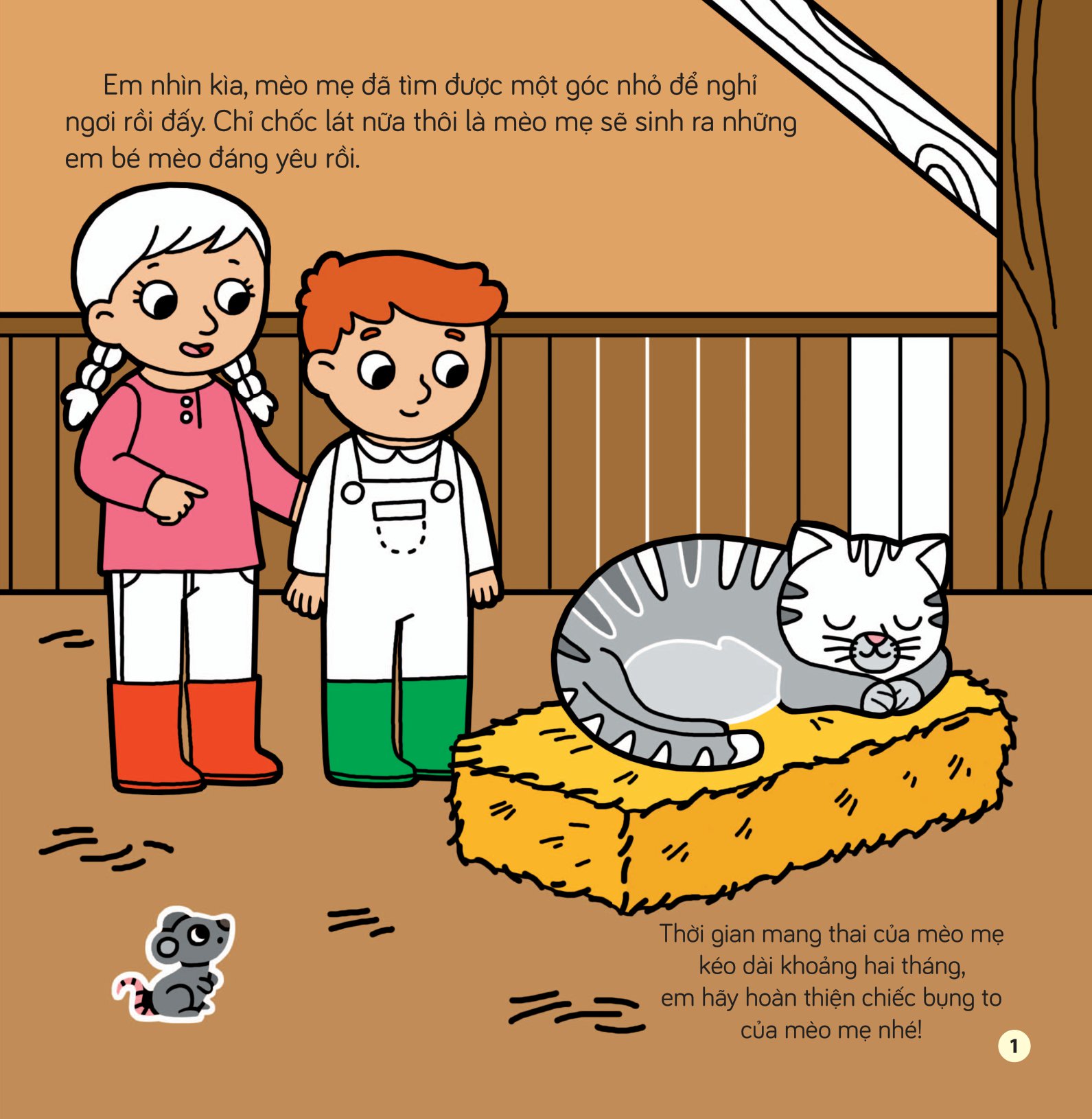 tô màu khám phá thế giới - các em bé động vật - Ảnh 2