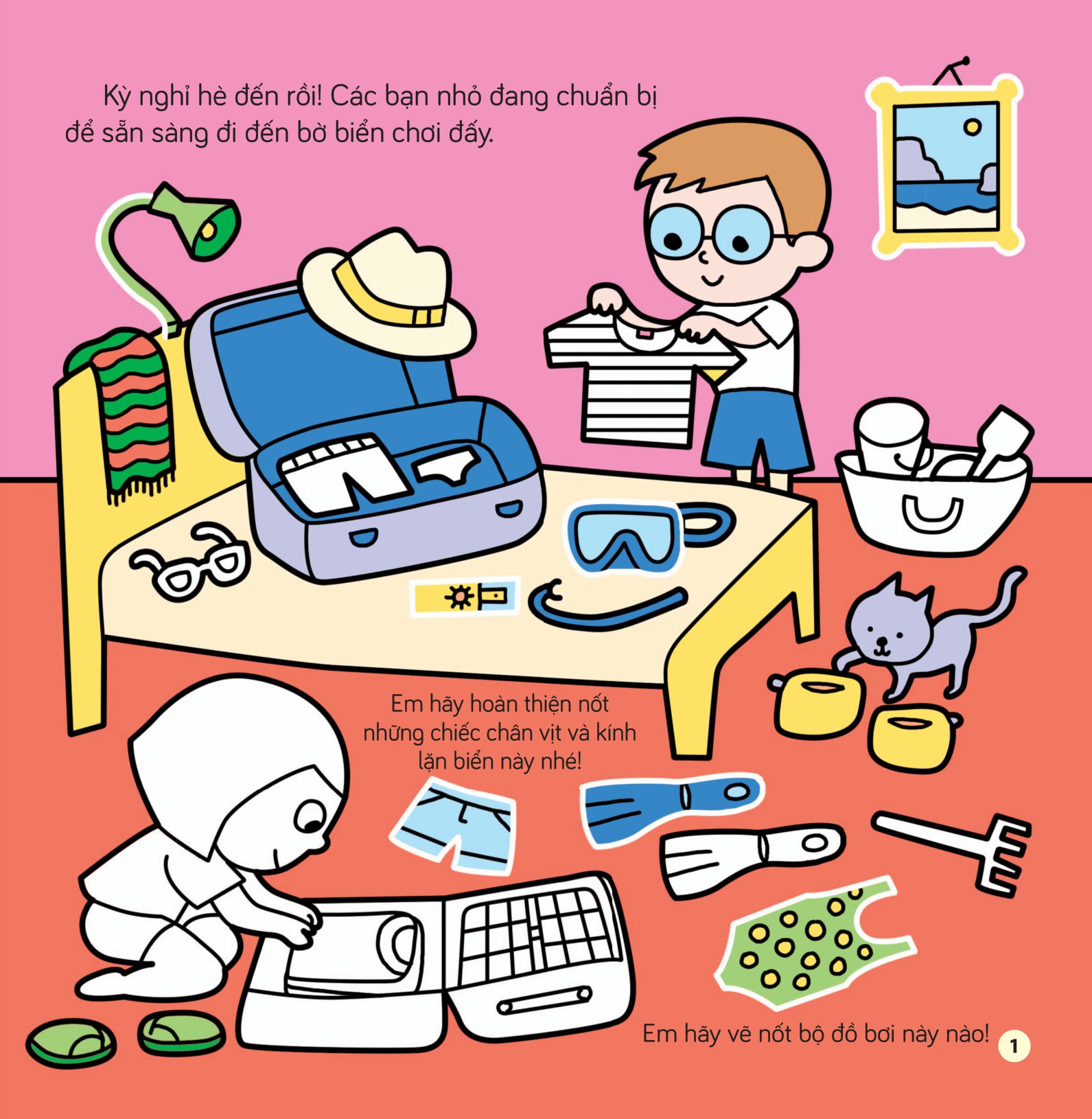 tô màu khám phá thế giới - trên bờ biển - Ảnh 2