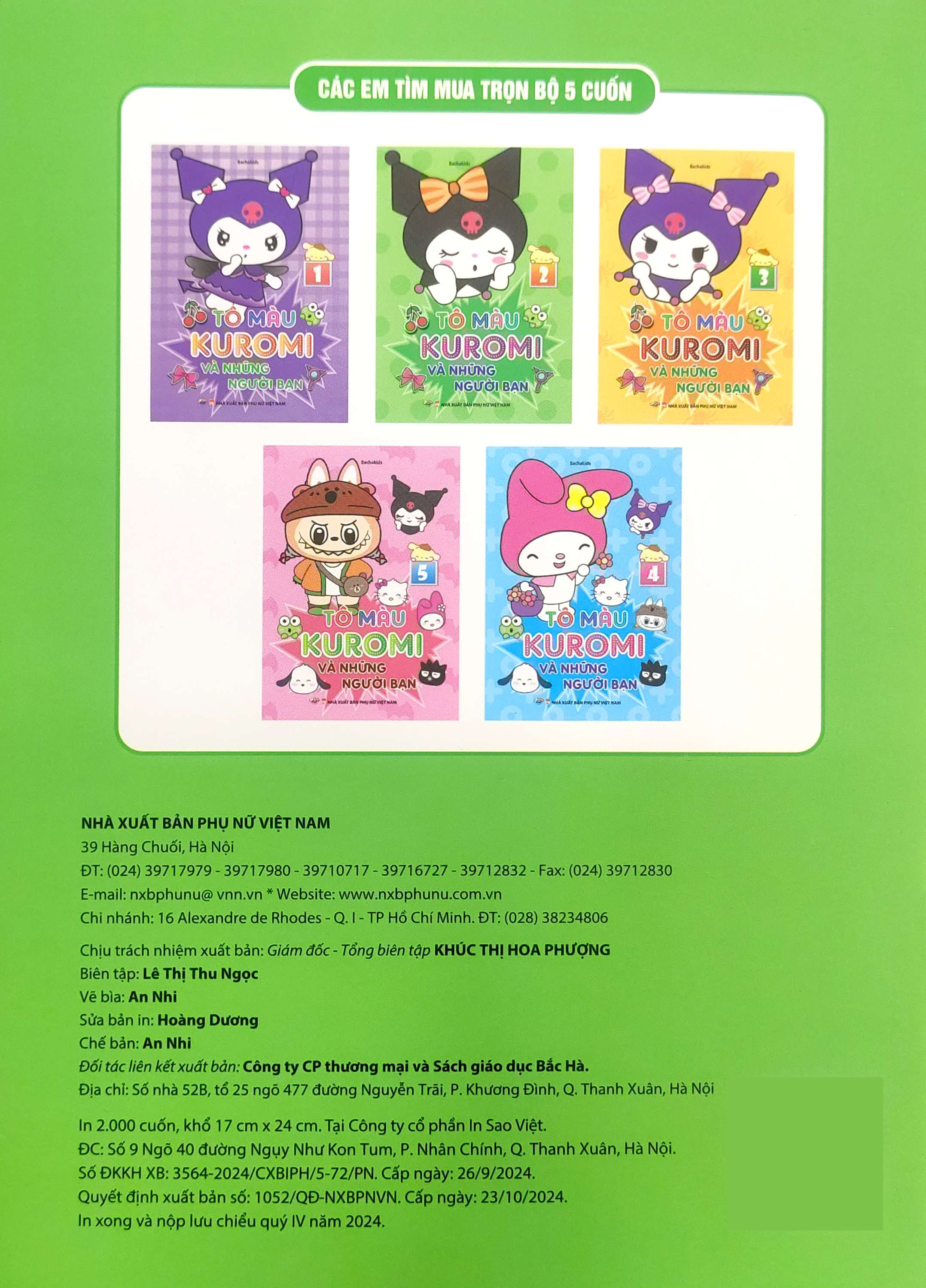 tô màu kuromi và những người bạn 2 - Ảnh 6