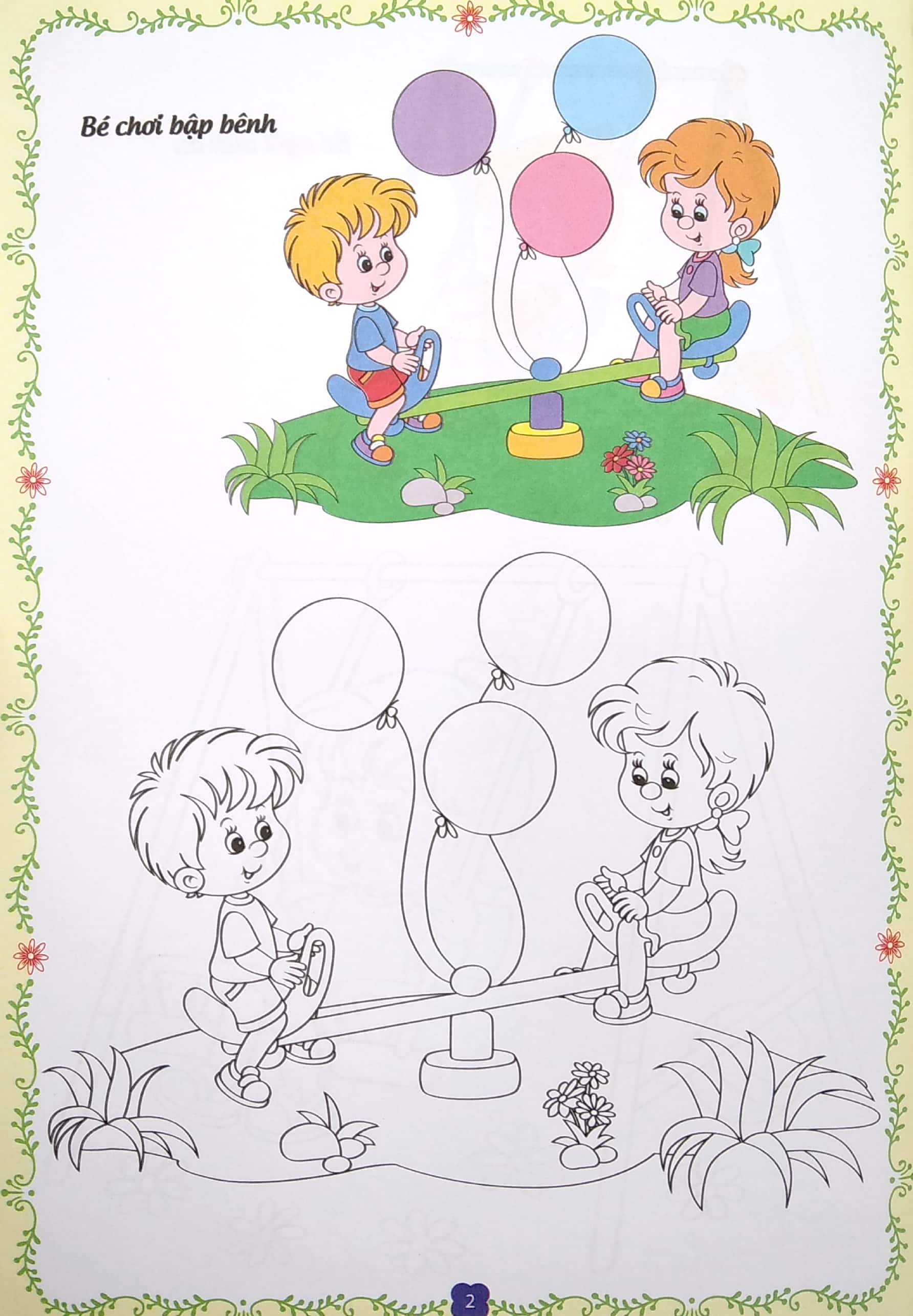 tô màu kỹ năng - hoạt động ngoài trời của bé - Ảnh 4