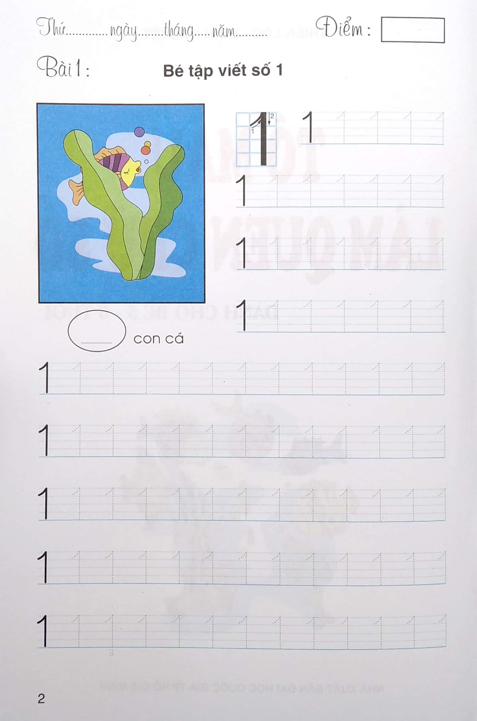 tô màu làm quen chữ số - dành cho bé 5-6 tuổi - Ảnh 3