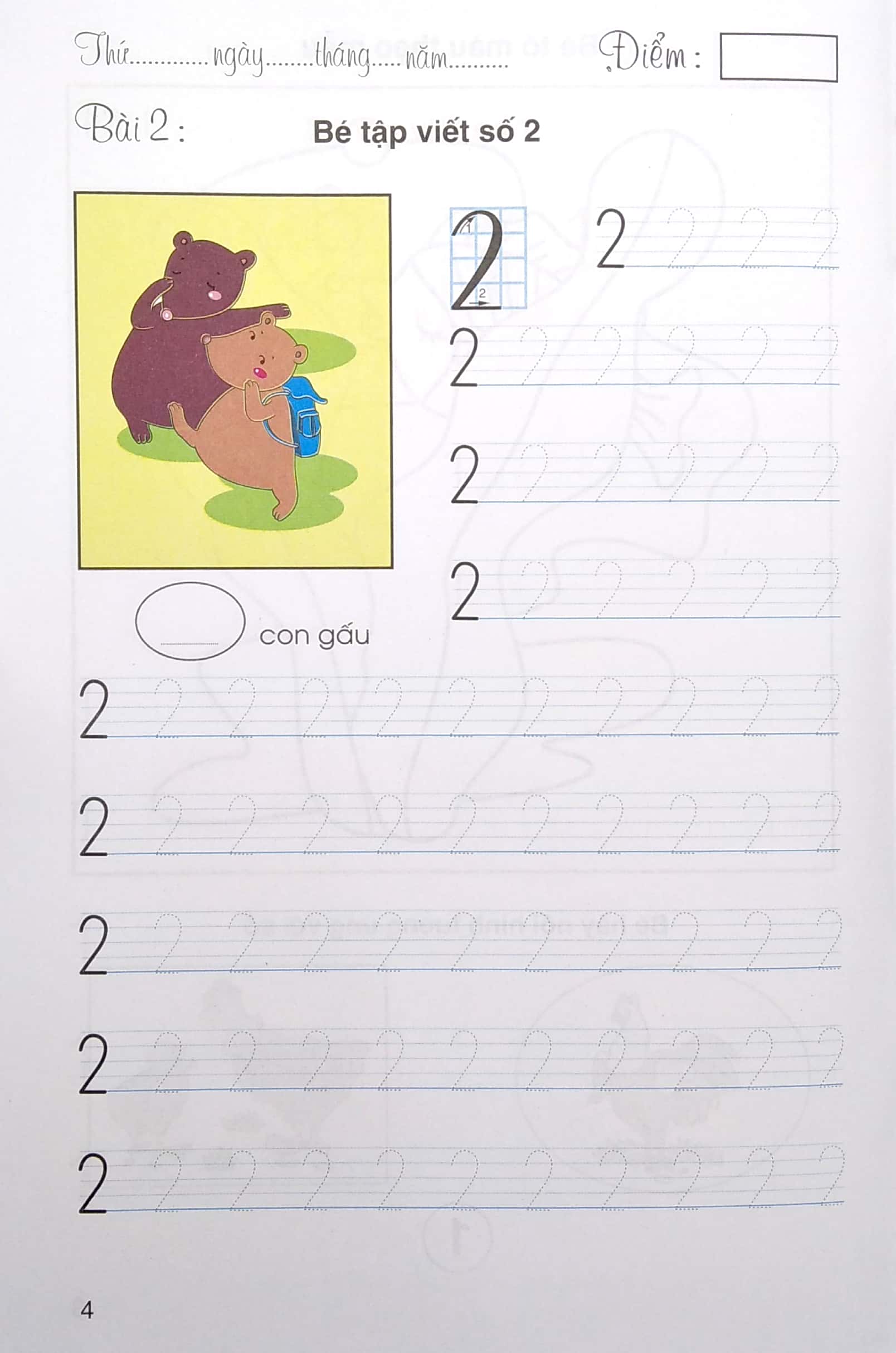 tô màu làm quen chữ số - dành cho bé 5-6 tuổi - Ảnh 5