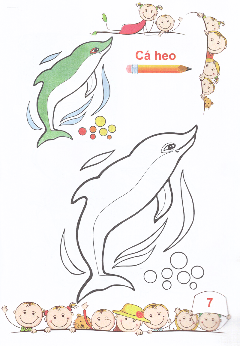 tô màu mẫu giáo các loài cá - Ảnh 8