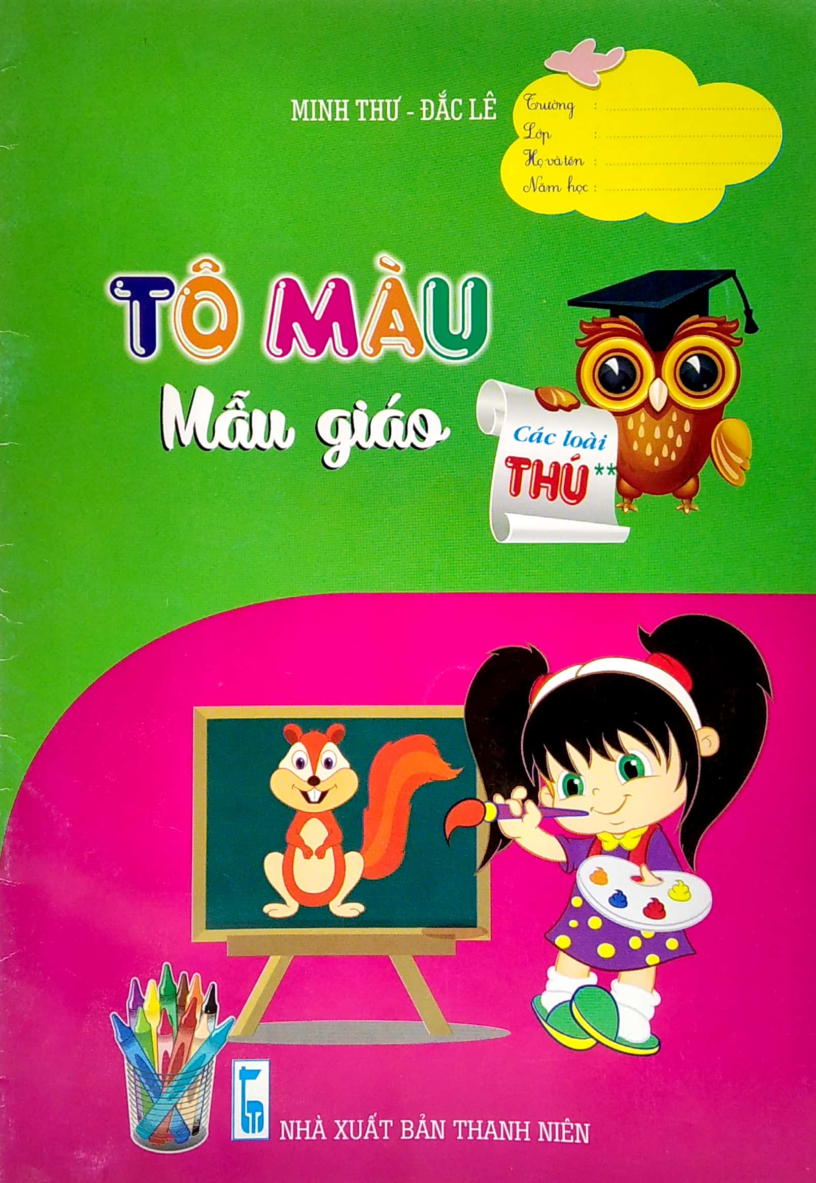 tô màu mẫu giáo - các loài thú - Ảnh 2