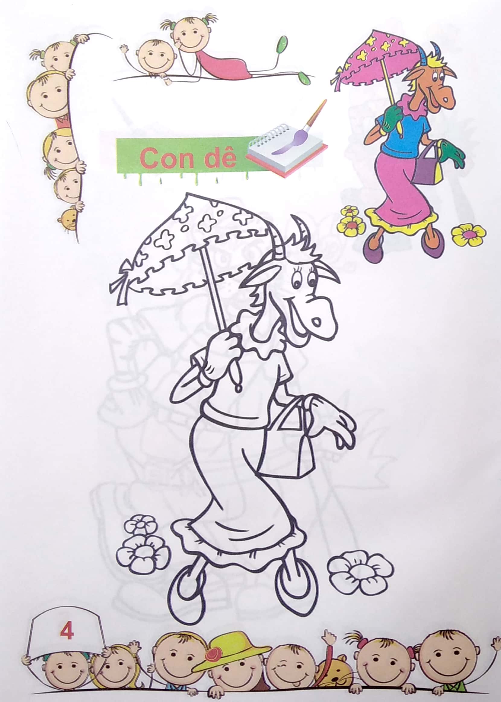 tô màu mẫu giáo - các loài thú - Ảnh 5