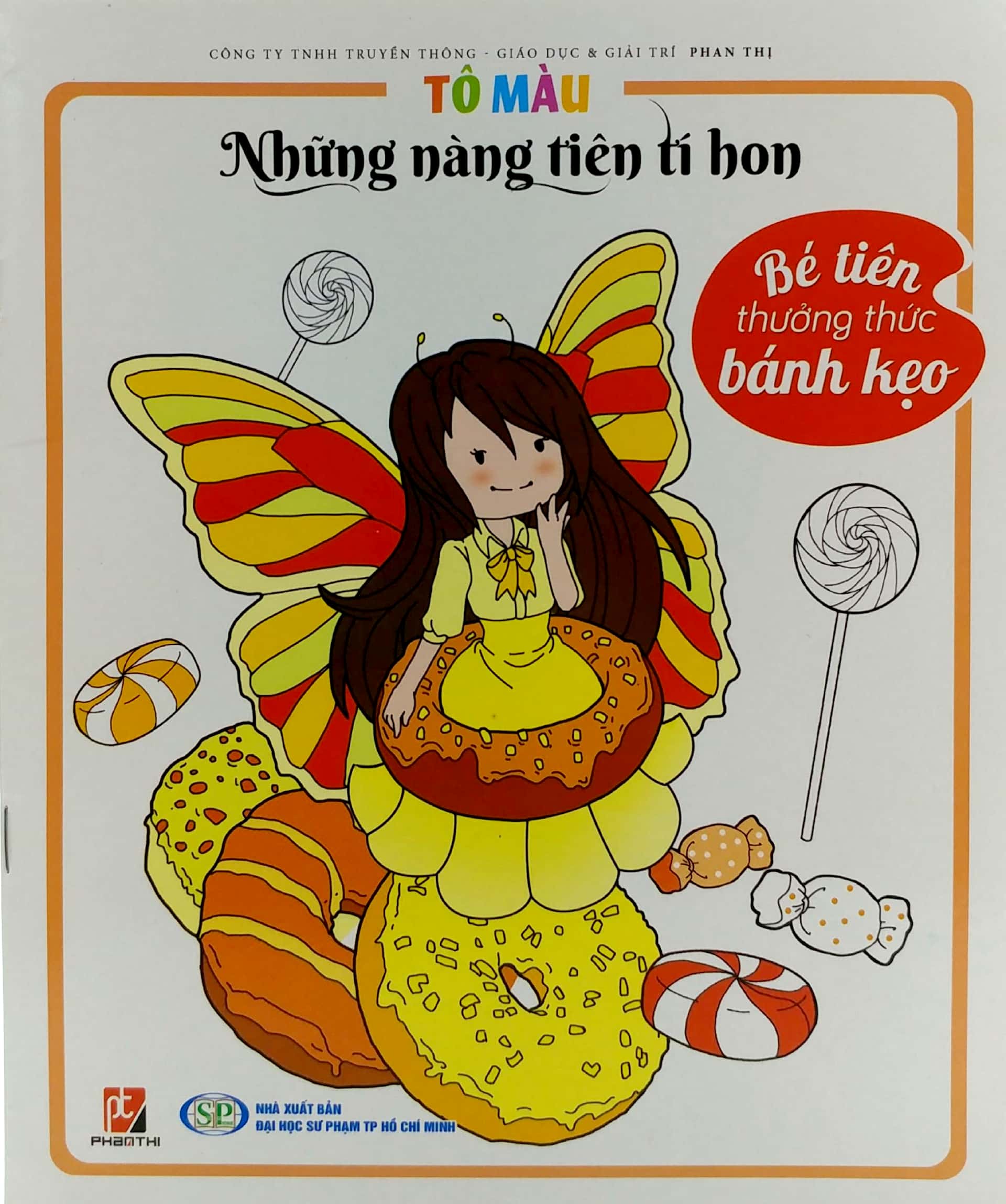 tô màu những nàng tiên tí hon - bé tiên thưởng thức bánh kẹo - Ảnh 2