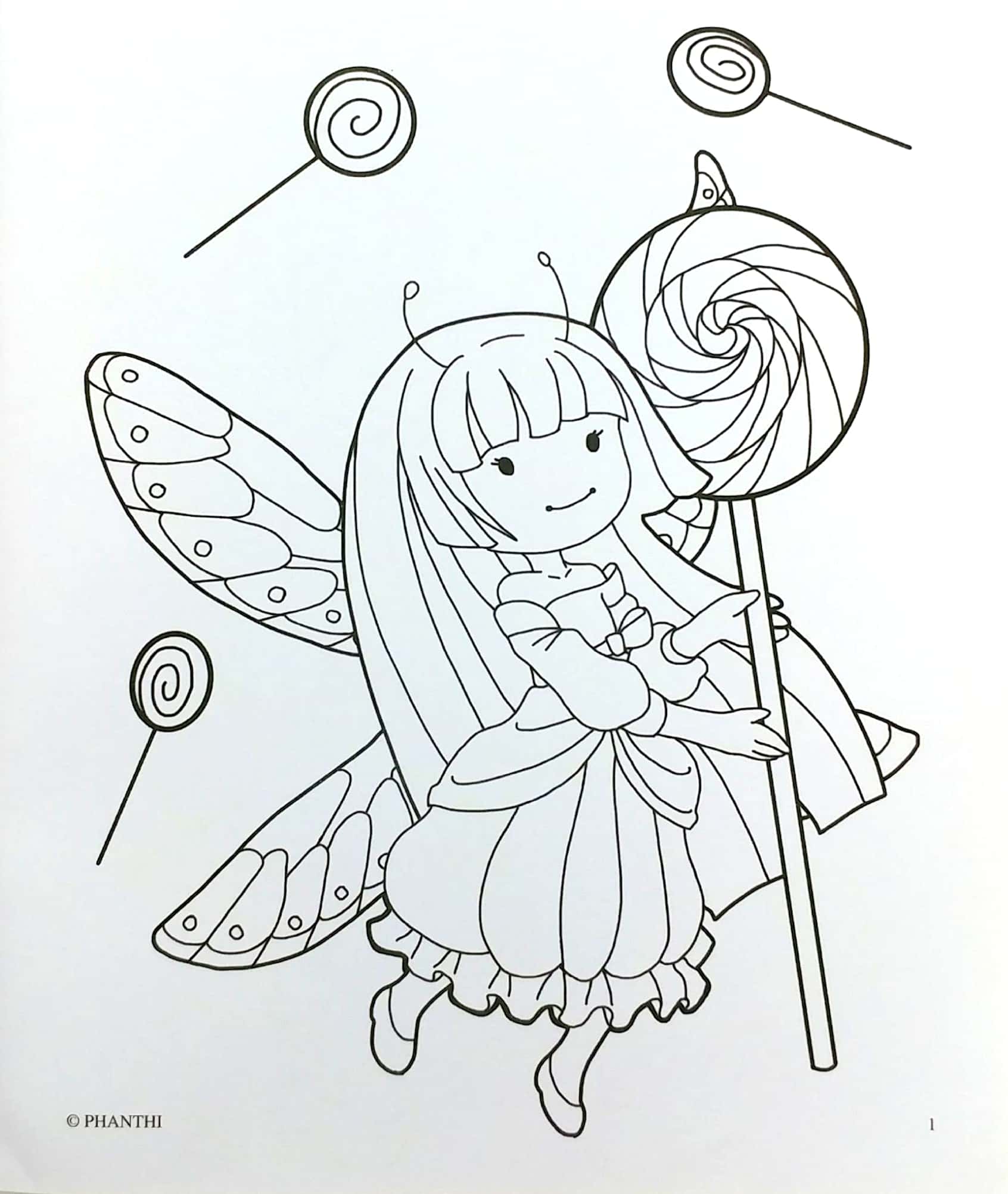 tô màu những nàng tiên tí hon - bé tiên thưởng thức bánh kẹo - Ảnh 4