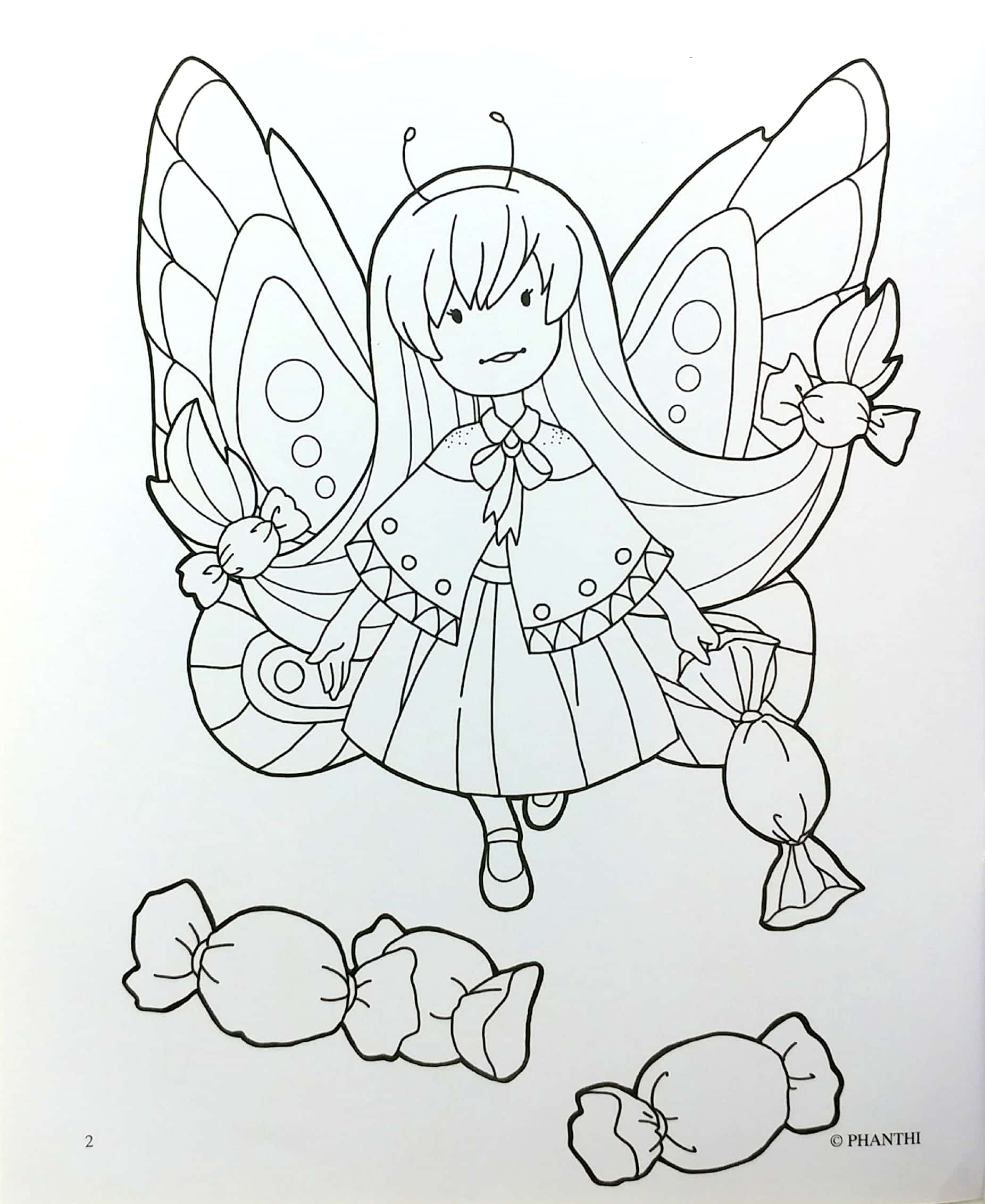 tô màu những nàng tiên tí hon - bé tiên thưởng thức bánh kẹo - Ảnh 5