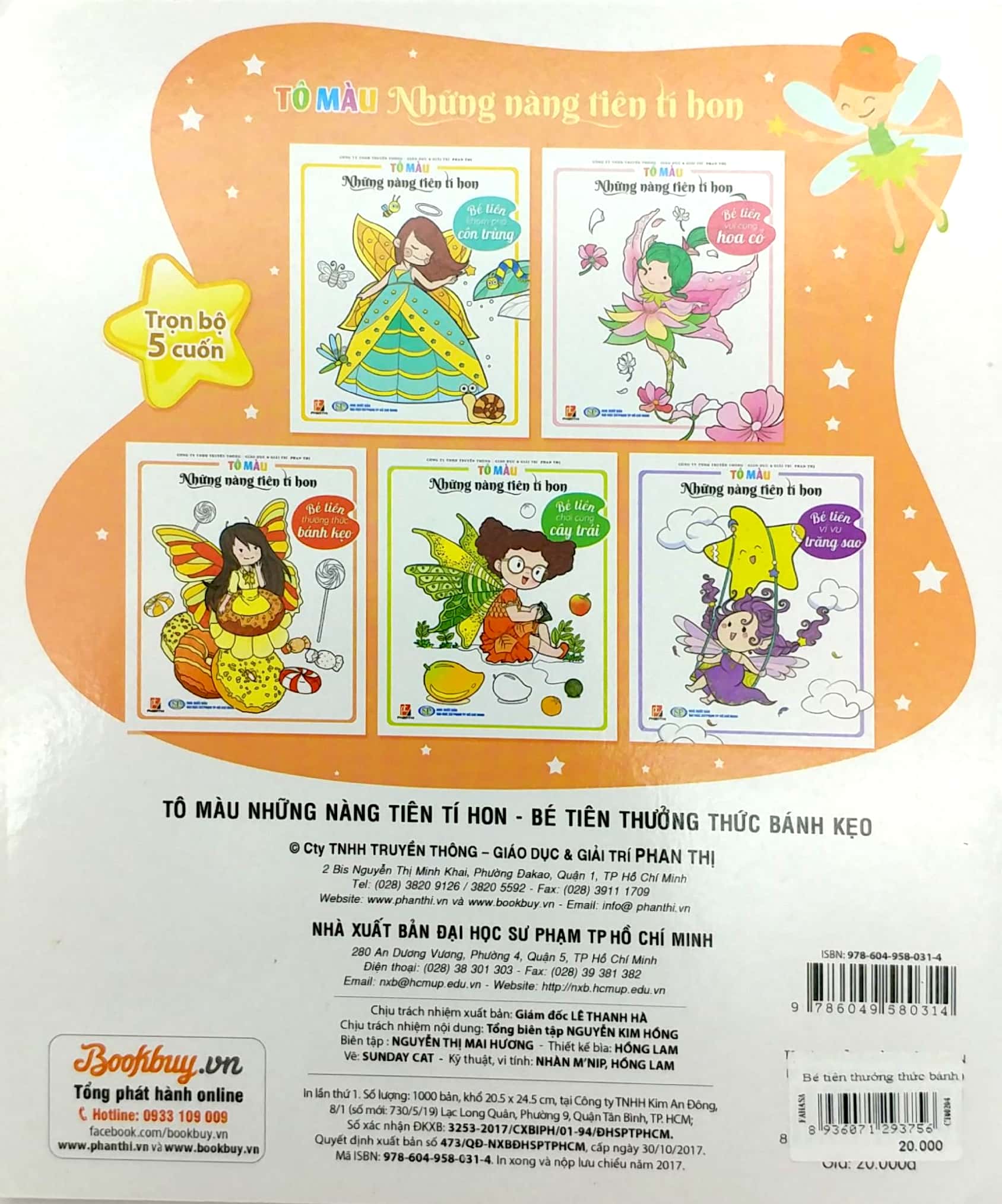 tô màu những nàng tiên tí hon - bé tiên thưởng thức bánh kẹo - Ảnh 6