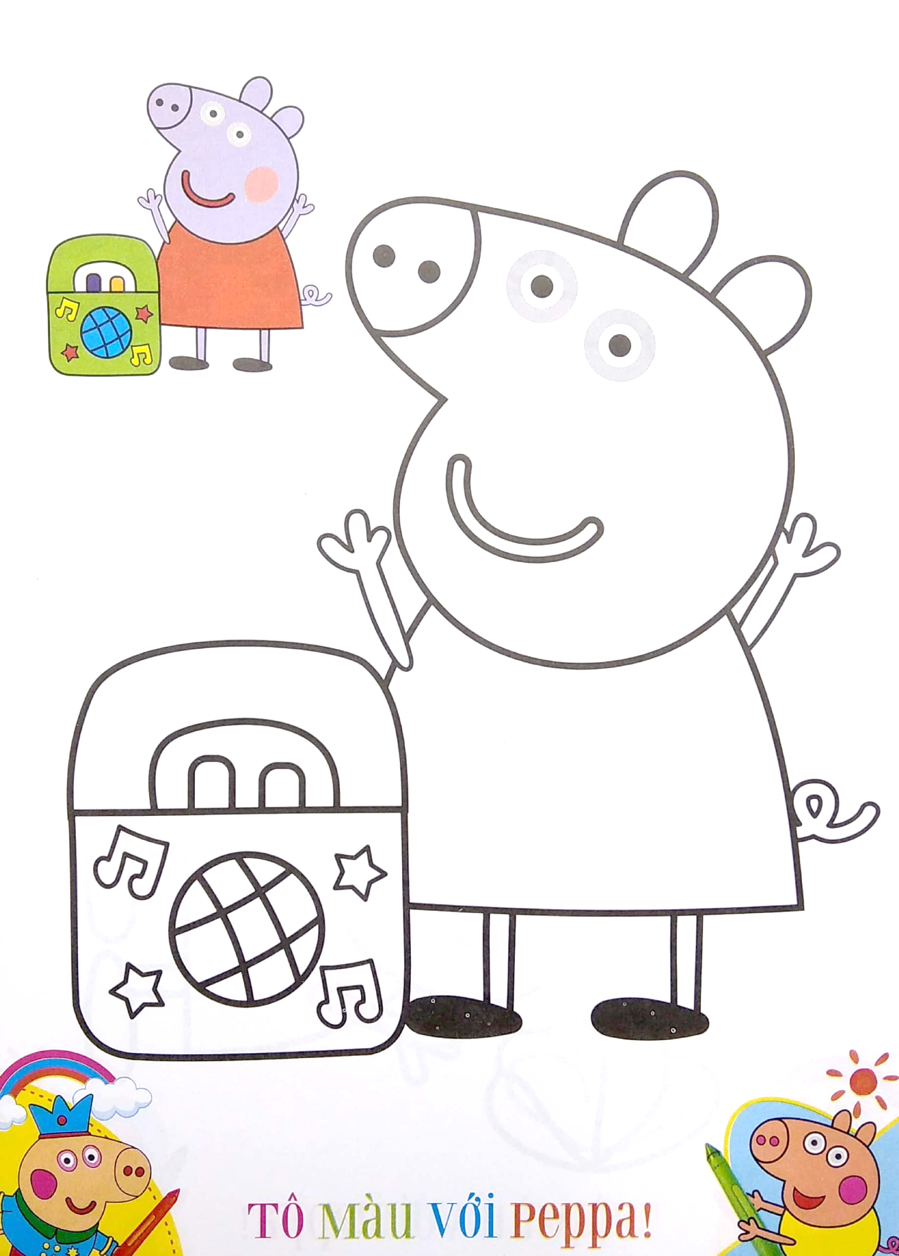 tô màu peppa pig - tập 2 (tái bản 2024) - Ảnh 2