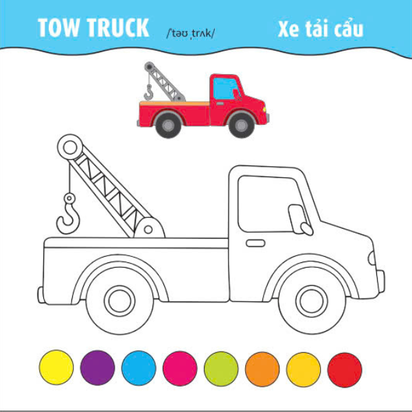 tô màu phát triển iq-eq-cq - song ngữ anh-việt - ôtô-tàu thuyền-máy bay - tập 2 - Ảnh 4