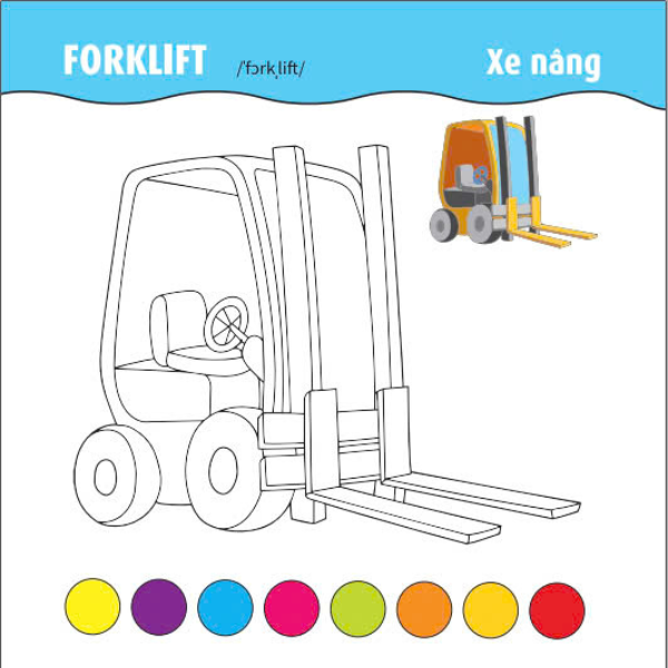 tô màu phát triển iq-eq-cq - song ngữ anh-việt - ôtô-tàu thuyền-máy bay - tập 2 - Ảnh 6