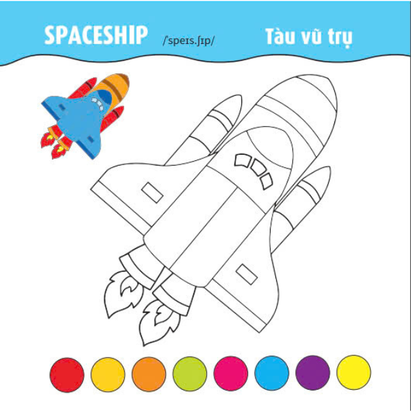 tô màu phát triển iq-eq-cq - song ngữ anh-việt - ôtô-tàu thuyền-máy bay - tập 2 - Ảnh 7