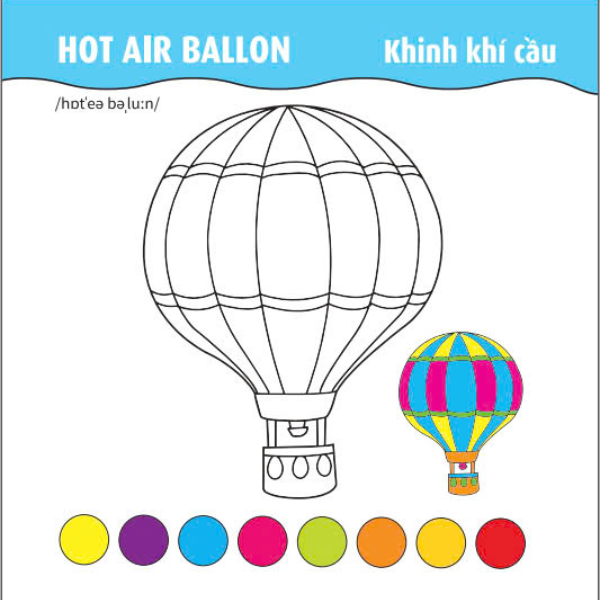 tô màu phát triển iq-eq-cq - song ngữ anh-việt - ôtô-tàu thuyền-máy bay - tập 2 - Ảnh 8