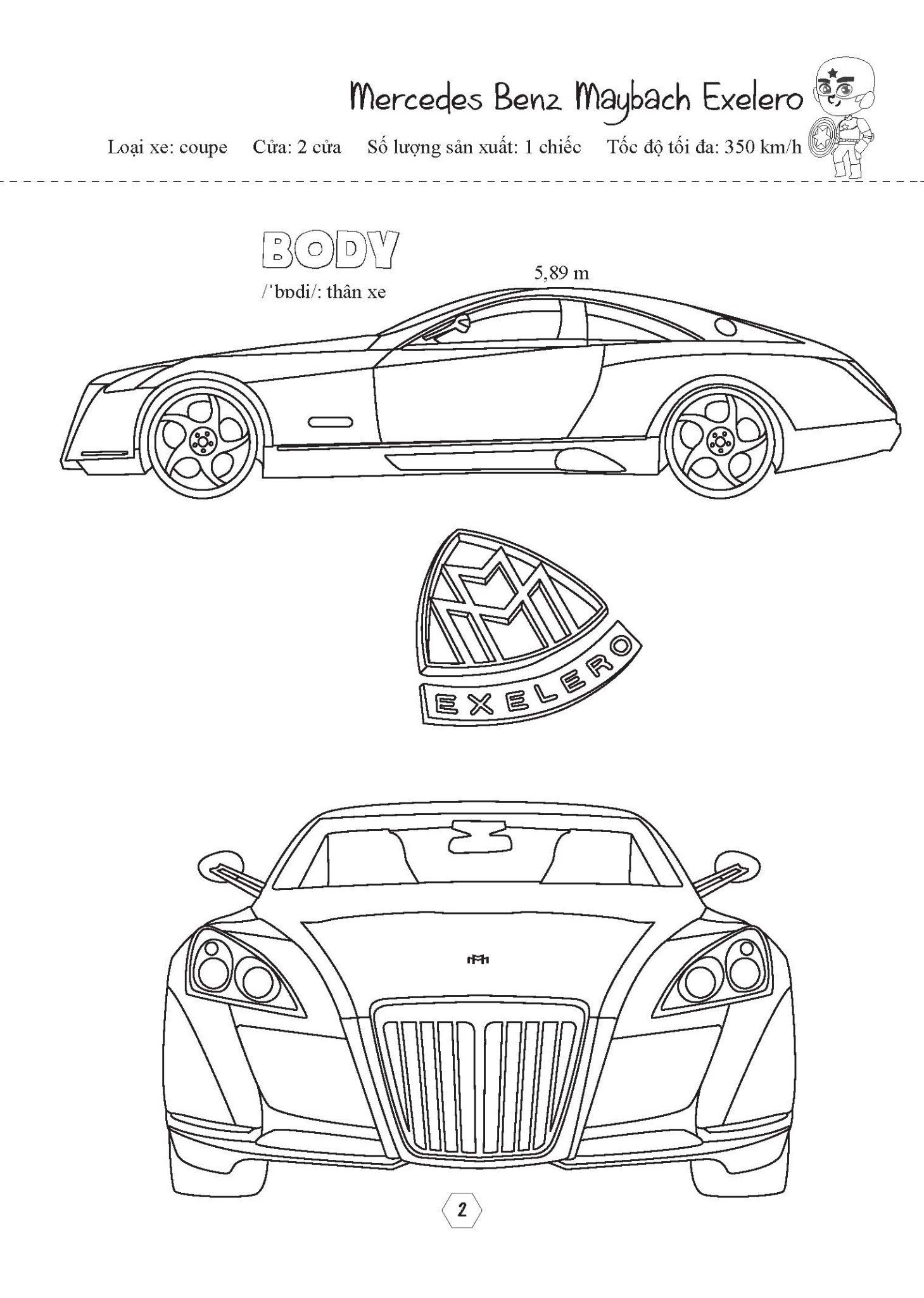 tô màu phương tiện giao thông - siêu xe cực ngầu - super cool super cars - Ảnh 4