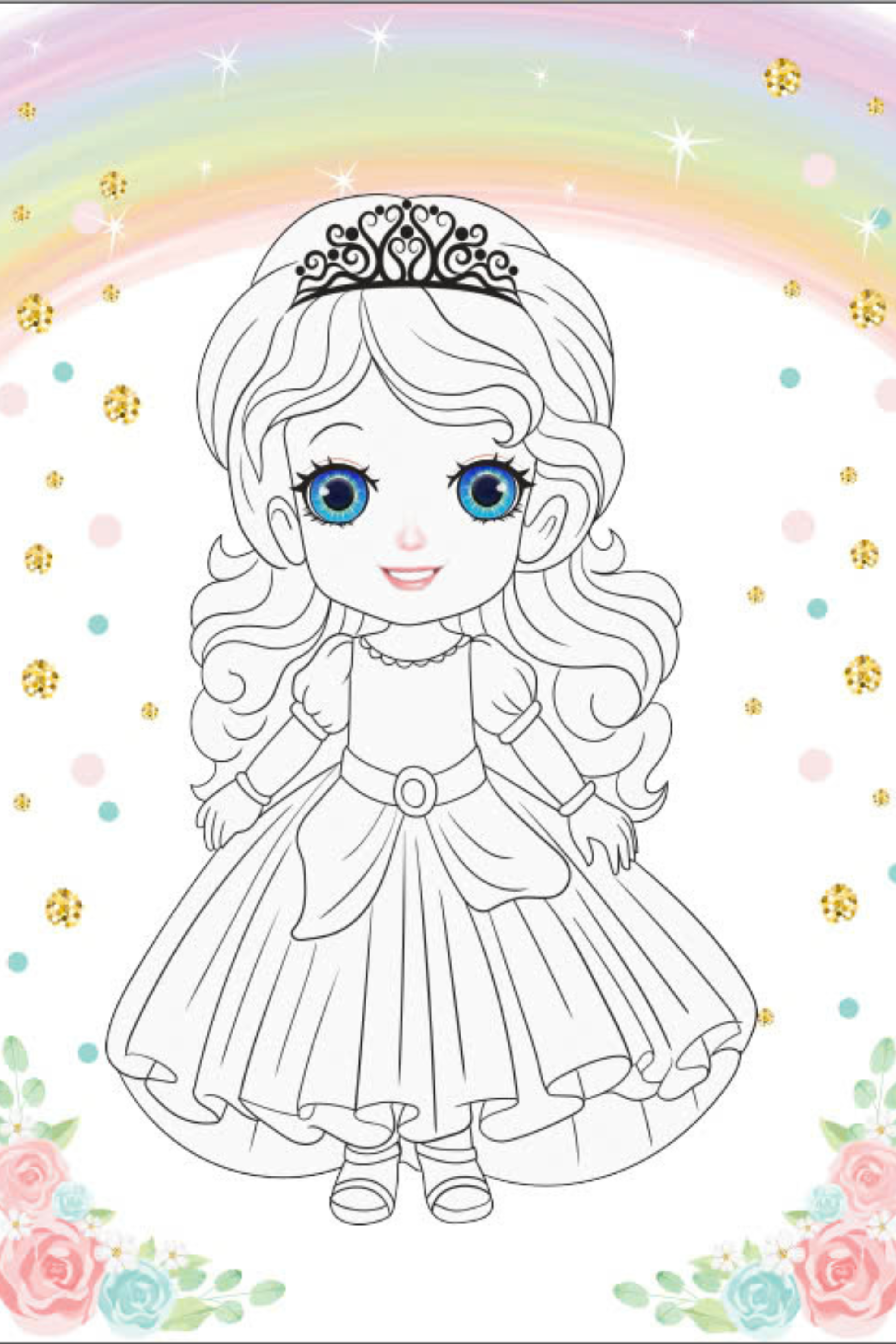 tô màu princess - công chúa lộng lẫy - Ảnh 3