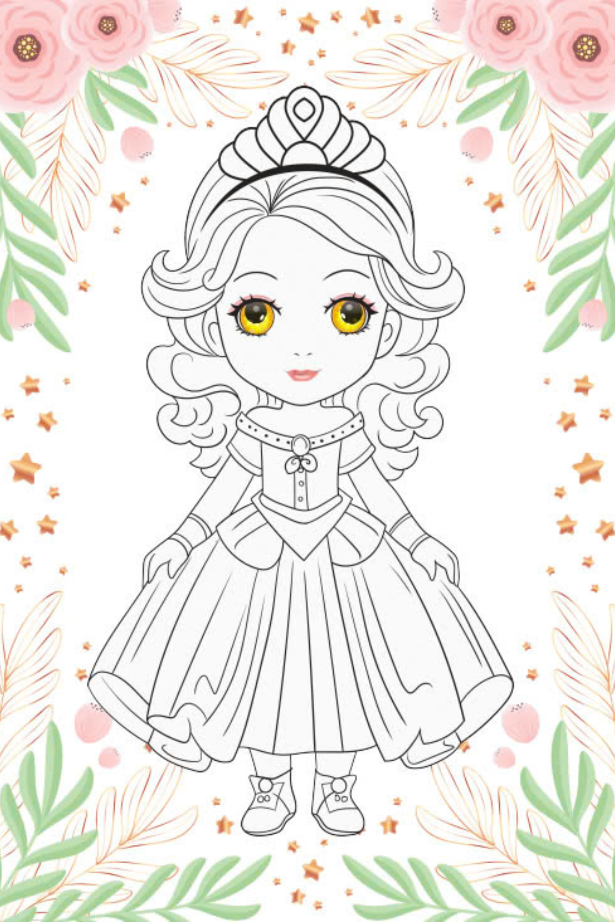 tô màu princess - công chúa lộng lẫy - Ảnh 5