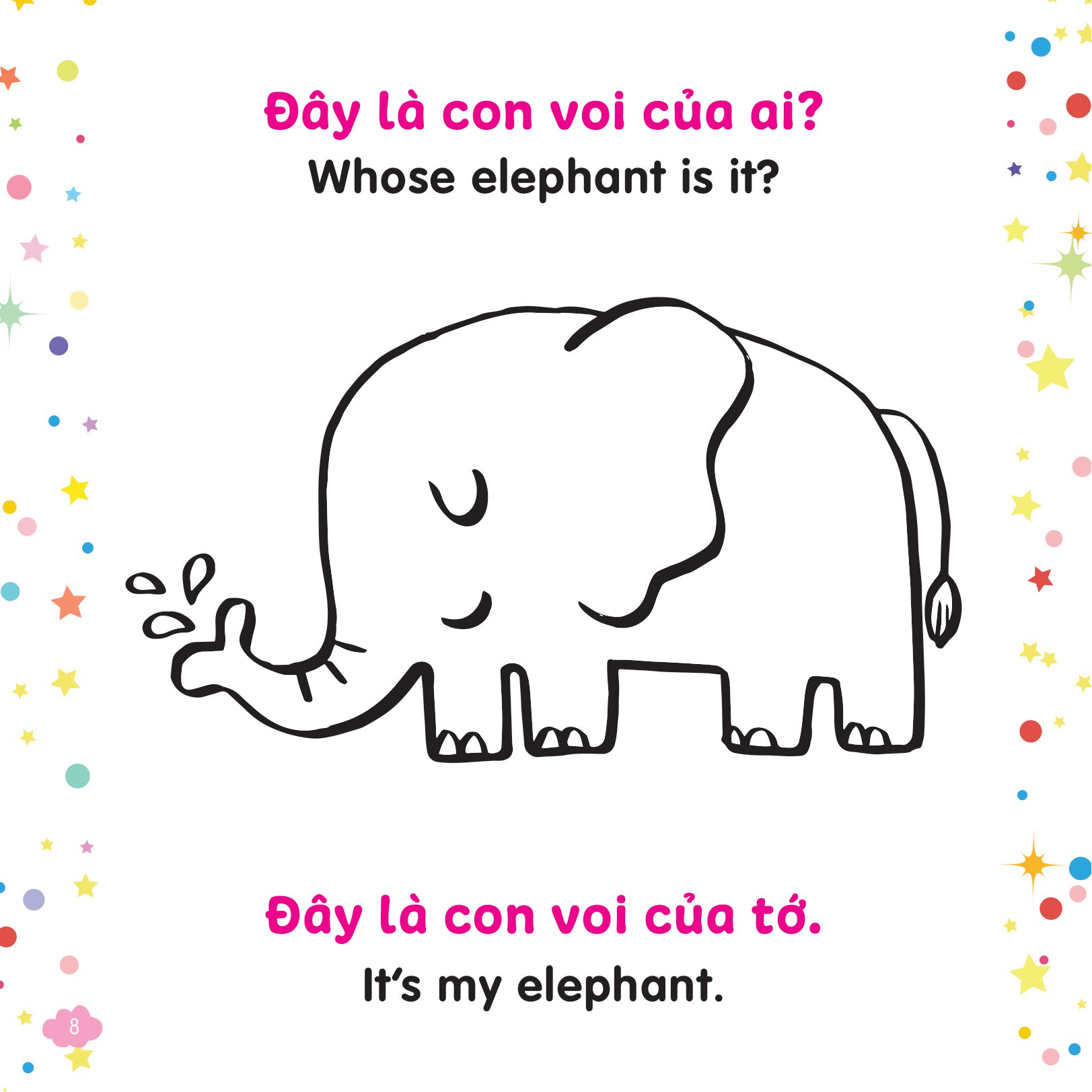 tô màu sáng tạo - bé học tiếng anh - cái gì to hơn nhỉ? - Ảnh 8